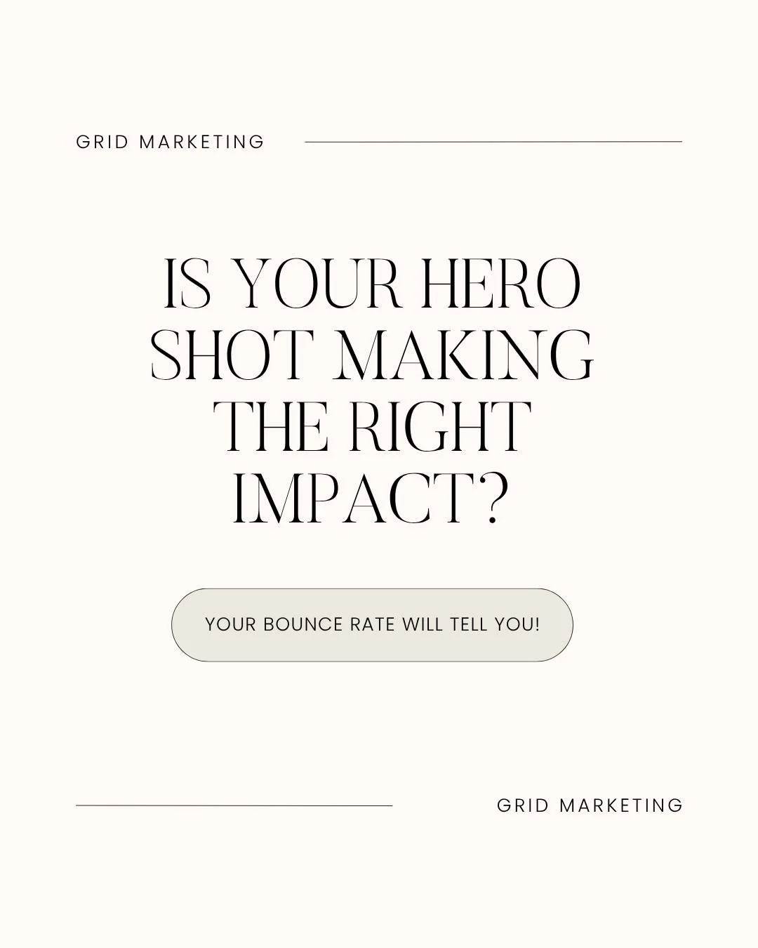 TOP website design tip! Did you know your hero shot can make or break your website?! 👀

It&rsquo;s the first thing people see the moment they land on your site. That image or banner either says to your visitor &ldquo;you&rsquo;re in the right place&