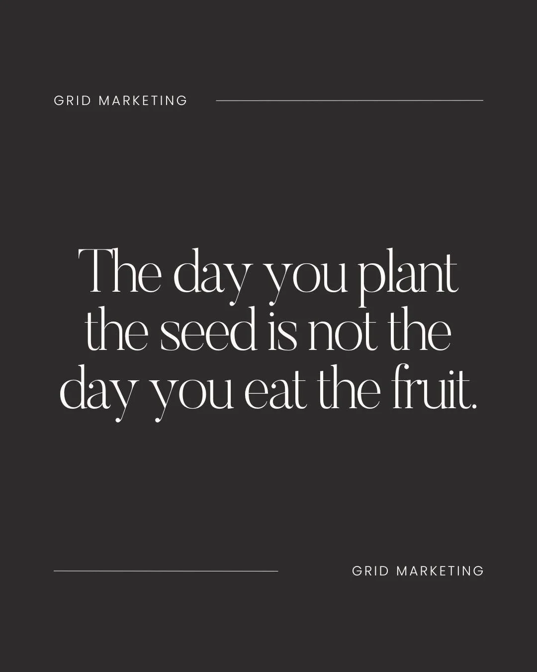 This is something I wish everyone who starts a new business understands. 

Building the foundations including your target audience doesn't happen overnight.

It takes consistency, strategy, resilience, and time.

So here's a motivational message to s