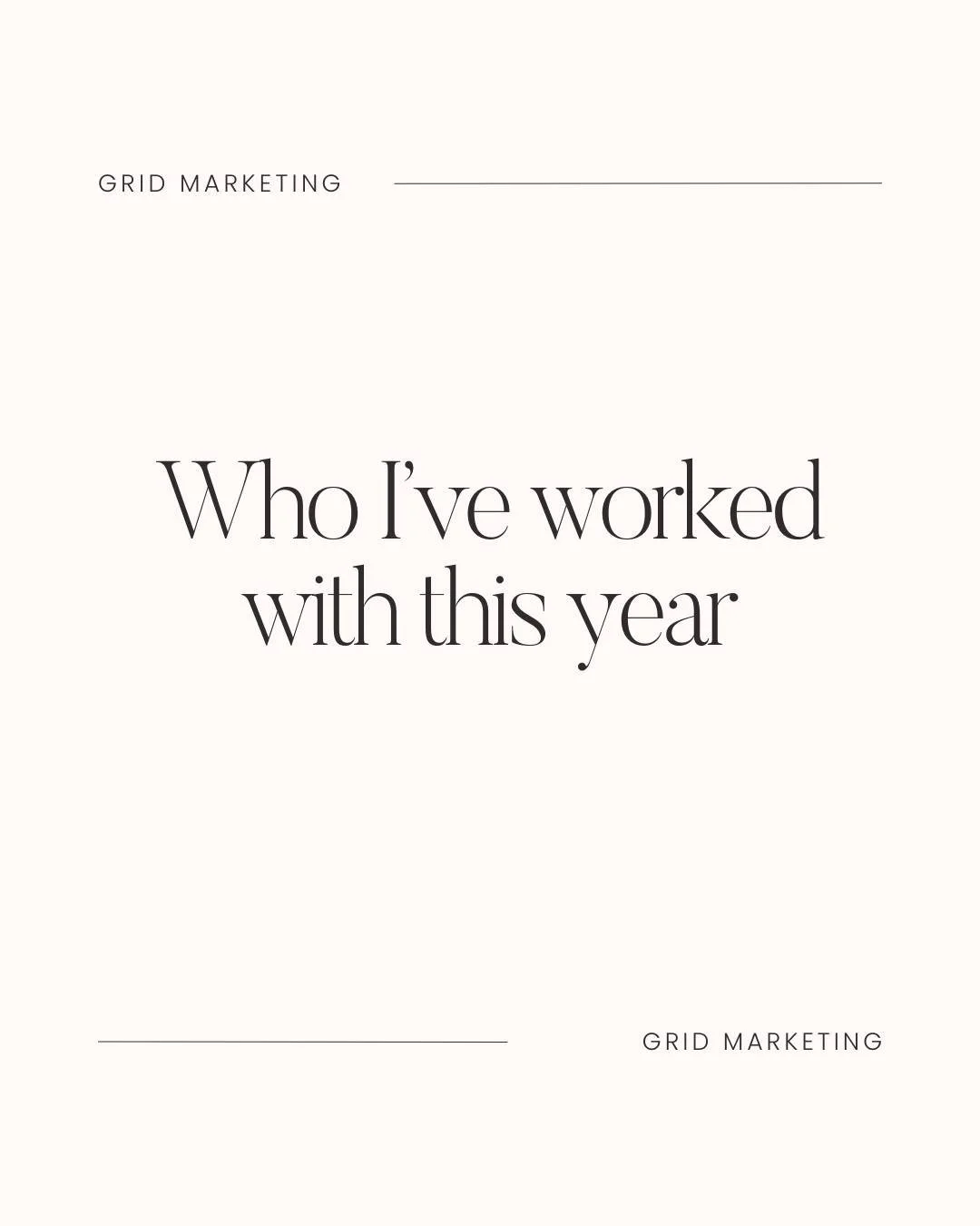 1st December already?! 2025 has been a whirlwind!

I've worked with so many different types of businesses this year including:

A pilates studio in NSW
Funeral and wedding celebrants in SA
A winery in VIC
Wedding planners in QLD &amp; Colorado
An eco