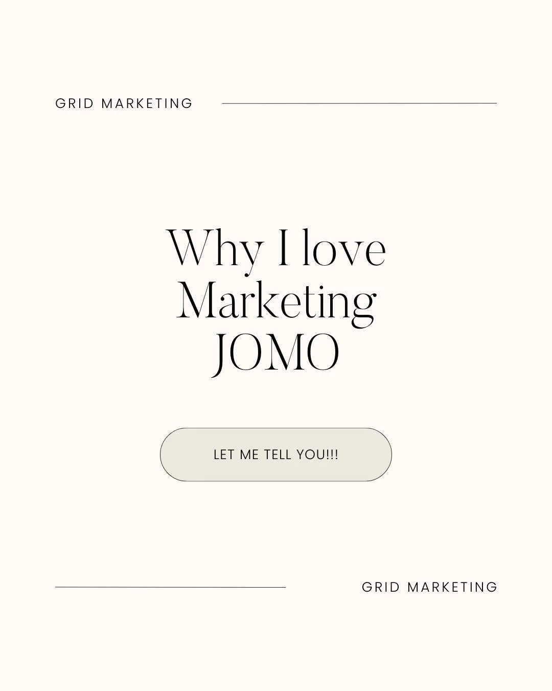 Why I&rsquo;m all in on marketing JOMO AKA the JOY of missing out!!

For example, I don&rsquo;t touch Threads because it feels like a giant winge fest with not much sunshine in sight. LinkedIn gives a solid backlink and that&rsquo;s pretty much where