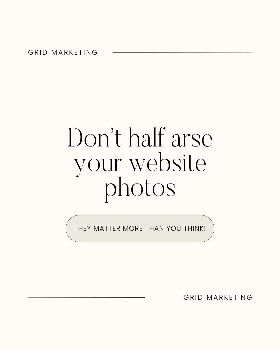 Ok there, I said it!

When you're designing your website, your photos REALLY really do matter.

They need to be well lit, composed well and of good quality (screenshots or mobile phone shots aren't really recommended)

Take this example of some desse