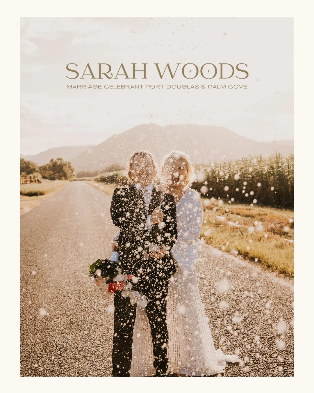 Fun fact, I spent a long time working in the wedding industry and truth is most days I don't feel I've left as I have so many wedding vendor clients!

Working on branding for Sarah who is a celebrant up in FNQLD was such a great project and I also di