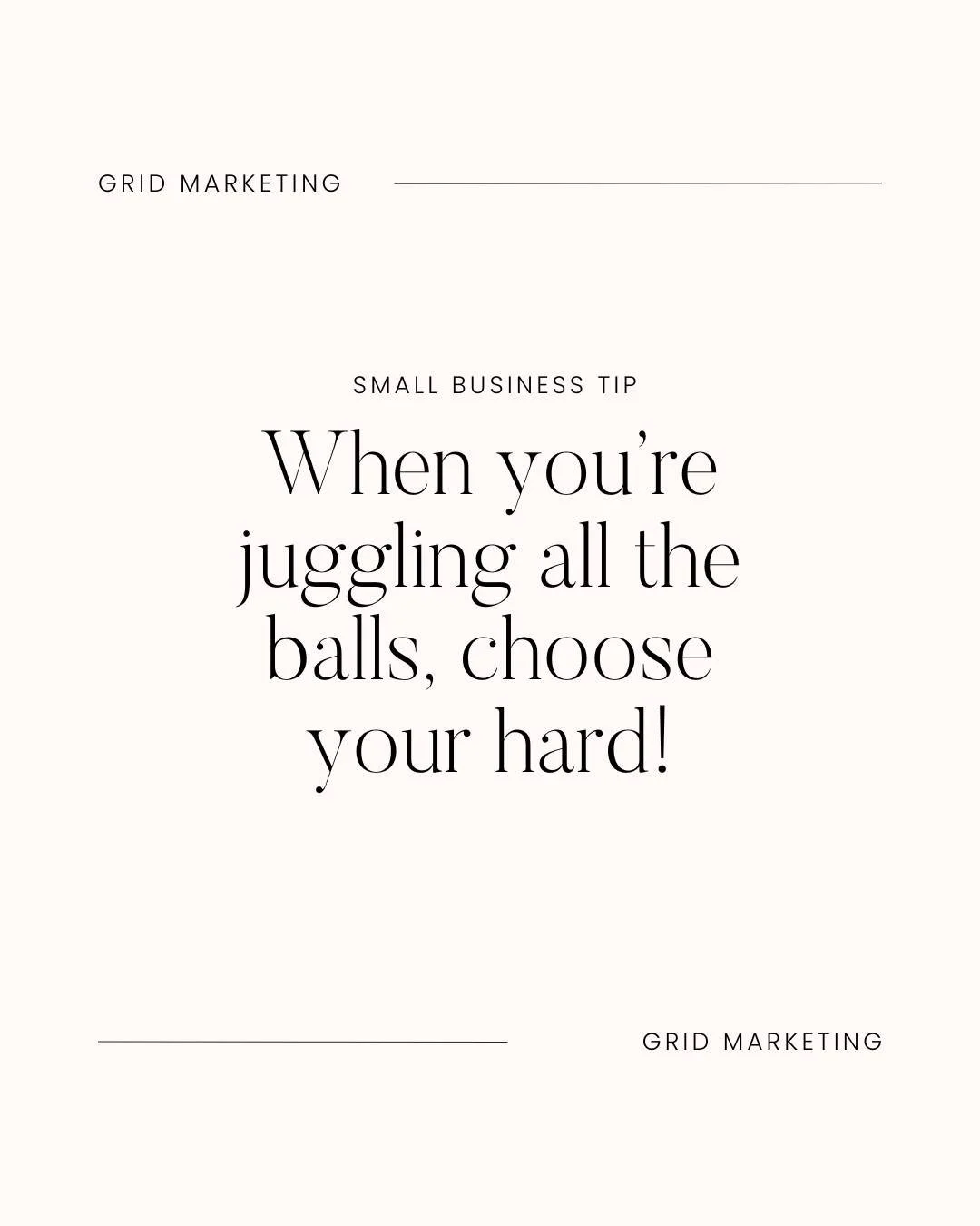 We all know that running a small business is hard. That part is never going to change!

What you can choose is which hard you take on.

You can keep doing everything yourself, or you can choose the hard of setting up systems and bringing in support.

