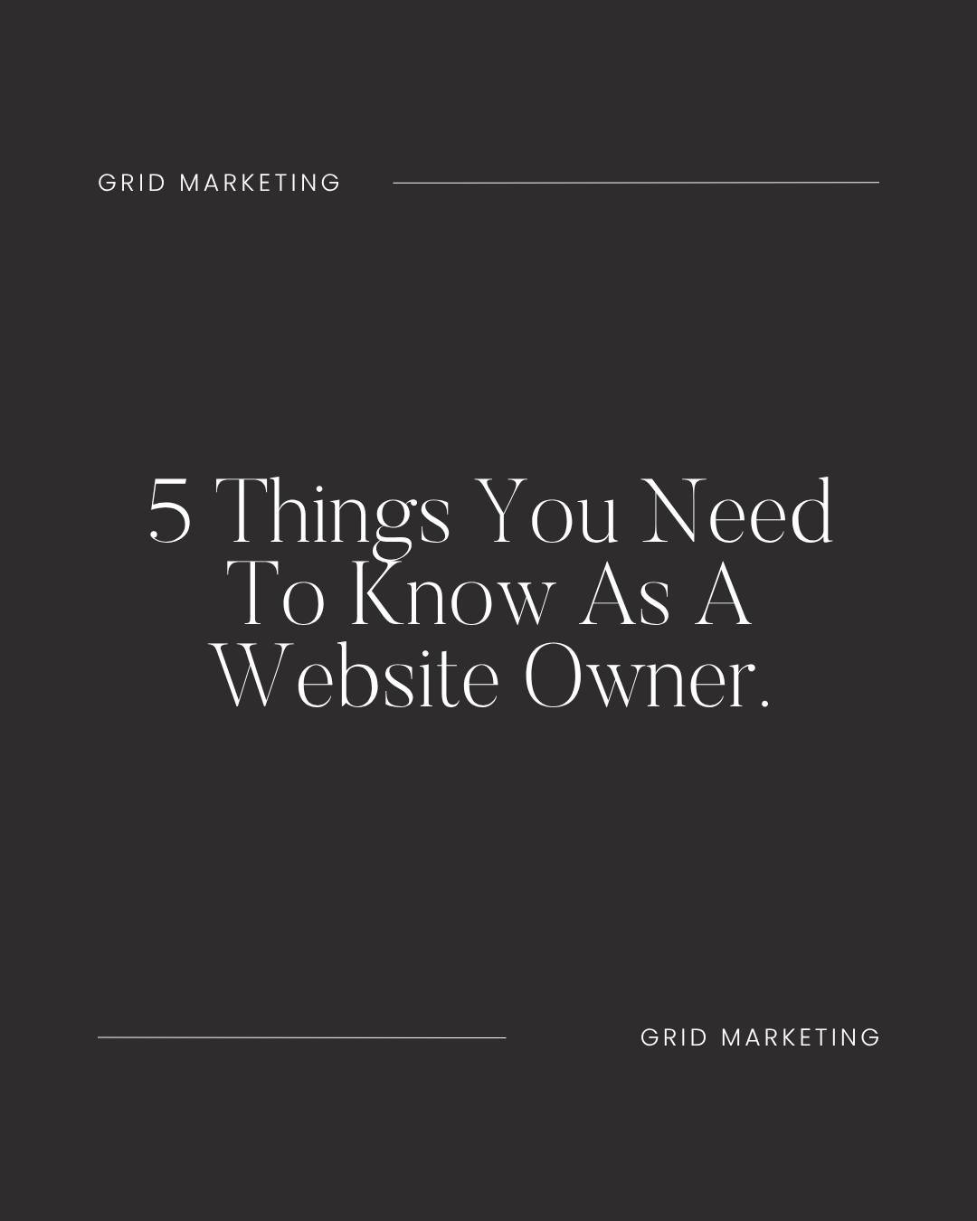 Happy Monday! Let's start the week with a little honesty&hellip; when was the last time you actually checked in on your website?

Unfortunately too many businesses launch it, and then leave it. But there are a few things that can quietly go wrong if 