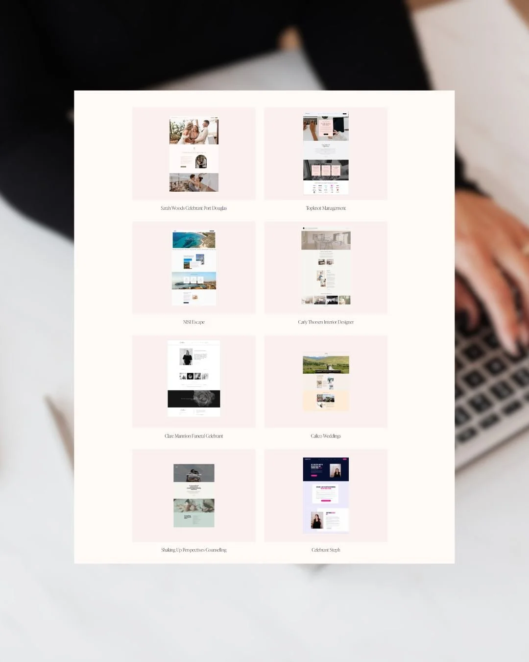 Over the weekend I was thinking about all of the websites I've created and updated over the years. From Photobooths to Psychologists and everything inbetween, I've worked with SO many different businesses!

Working primarily with Squarespace and WIX 