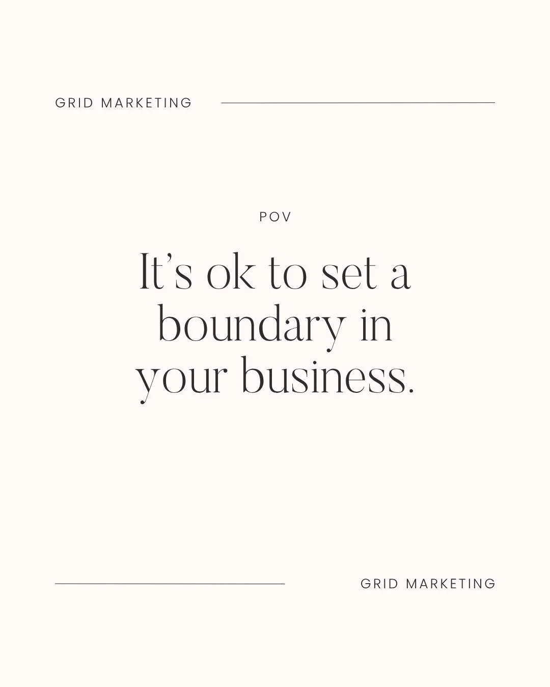 Happy MONDAY! Here's to a brand new week and a fresh mindset.

Y'know sometimes in business you have to put your big girl pants on and set a boundary. It&rsquo;s actually part of running a professional, sustainable business.

It doesn&rsquo;t make yo