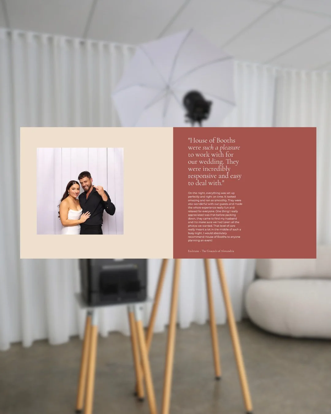 Just one of the things I love about website design is that I'm able to continue working with clients on updates. 

1 year into their business journey, @houseofbooths have now got some incredible reviews which we scattered across their WIX website.

F