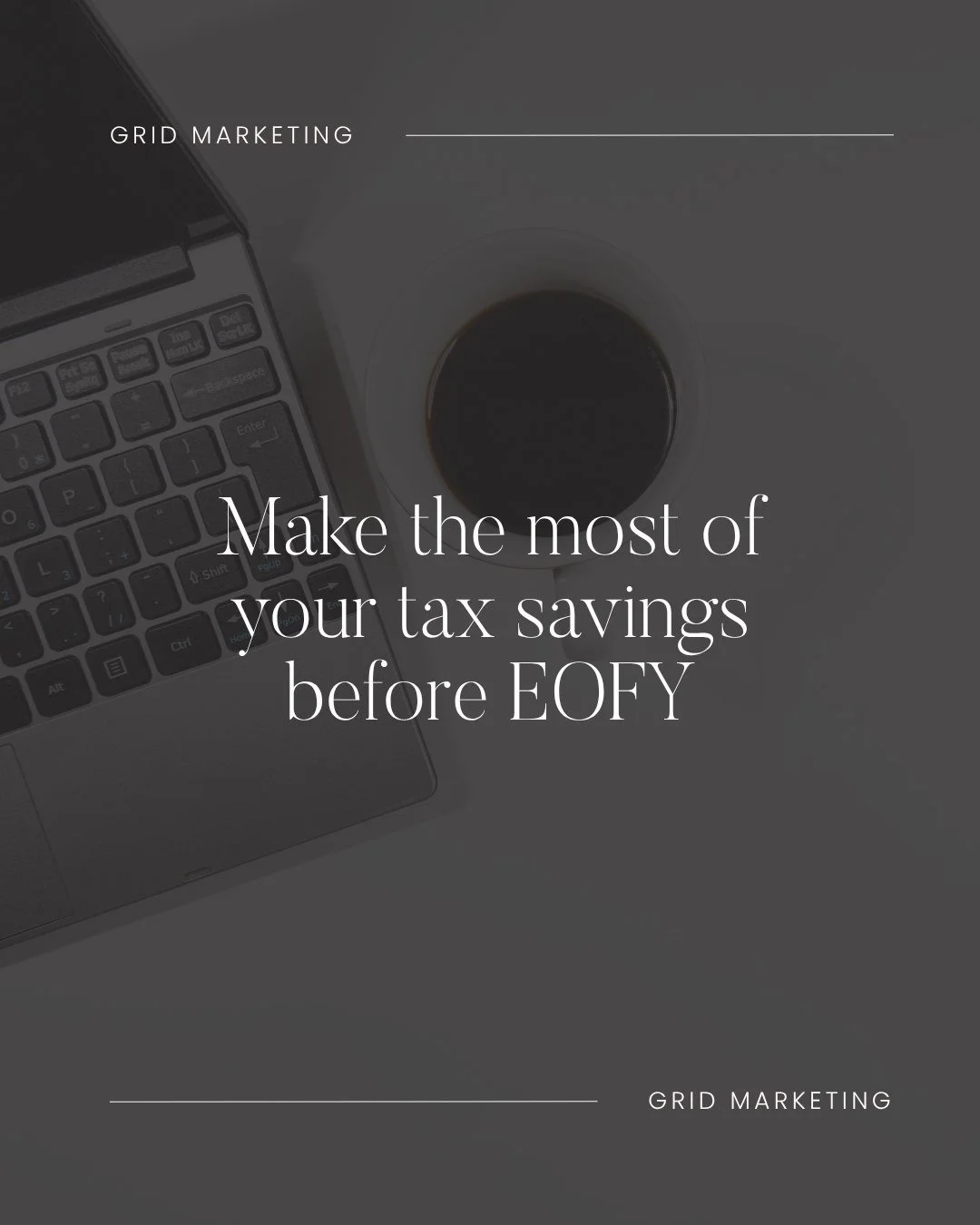 We are t-minus a few weeks from the end of June and it'll be tax time - again!

It's also the time of year I always thank myself for marrying an accountant 😂

Make the most of your tax savings for this year and get those website and design jobs lock