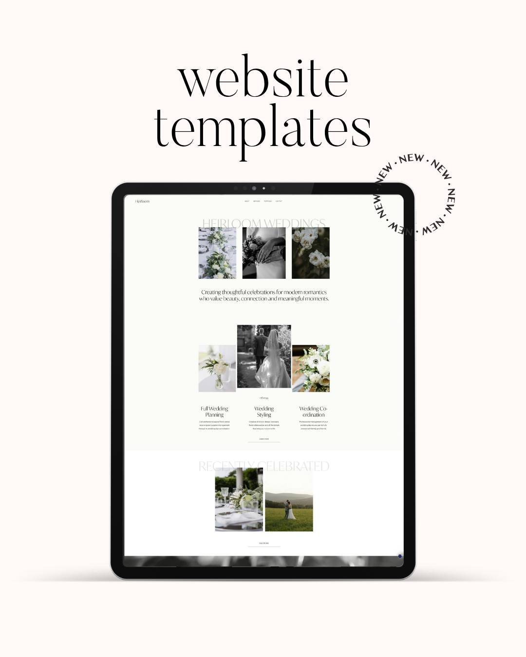 I've been busy BTS refining lots of things and I'm getting close to releasing it all which I'm super excited about.

The second template is almost ready and it's perfect for (drum roll....) WEDDING PROS!

Stylists, photographers, celebrants, planners