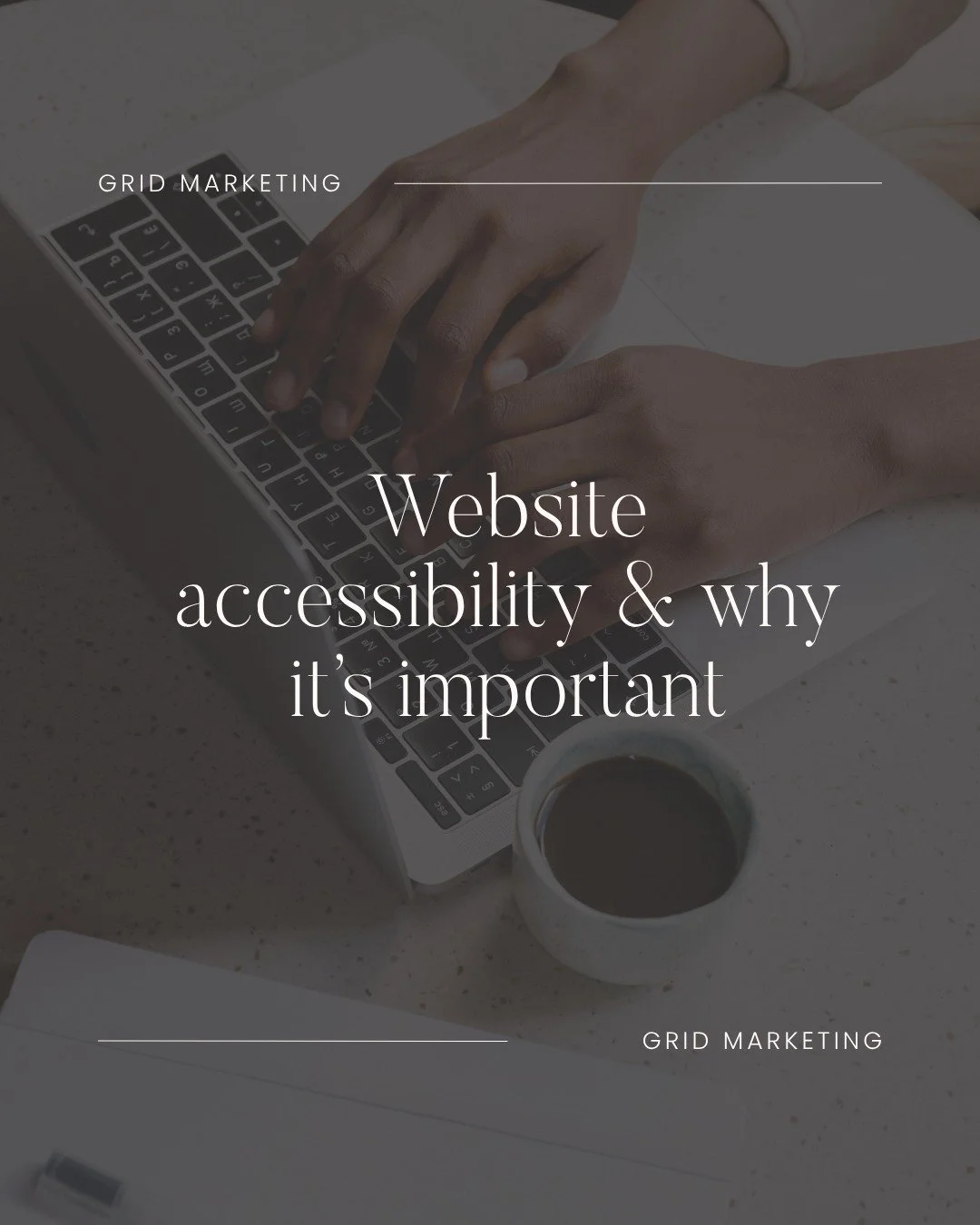 Here's a question for your Monday morning. Is your website easy for everyone to use?

You might have a great looking website, but if the text is too small, the colour contrast is poor, images don't have alt text, forms can't be completed with a keybo