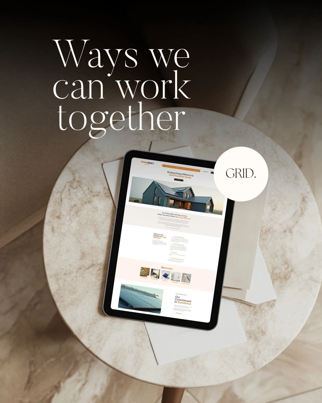 Back in 2020, GRID was all about offering a range of marketing services.

6 years later, it's now all about website design.

As a Squarespace Gold Member and WIX Legend Partner, I know these platforms inside out supporting clients needing designs fro