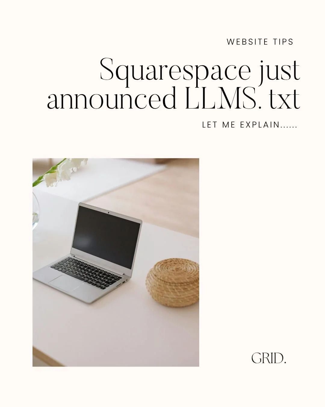So Squarespace just announced that LLMS.txt can be added to your website, but what does it actually do?

In simple terms, think of it as a set of directions for AI tools like ChatGPT. It helps them find the most important pages on your website and be