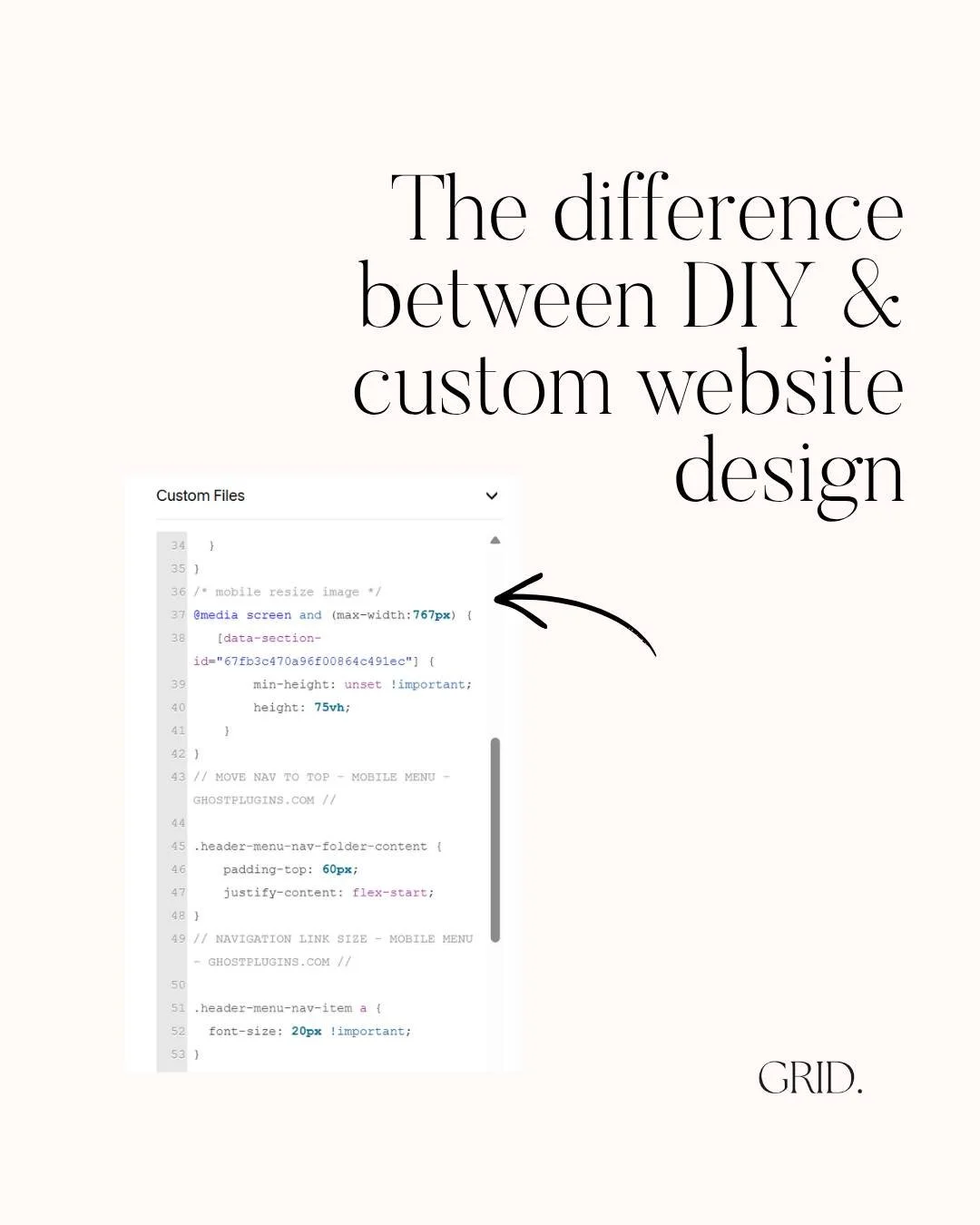 One of the things I love about Wix and Squarespace is that you can create a great website without touching any code.

But sometimes I want to do something the editor simply won&rsquo;t let me do.

That&rsquo;s where custom code gives me a lot more cr