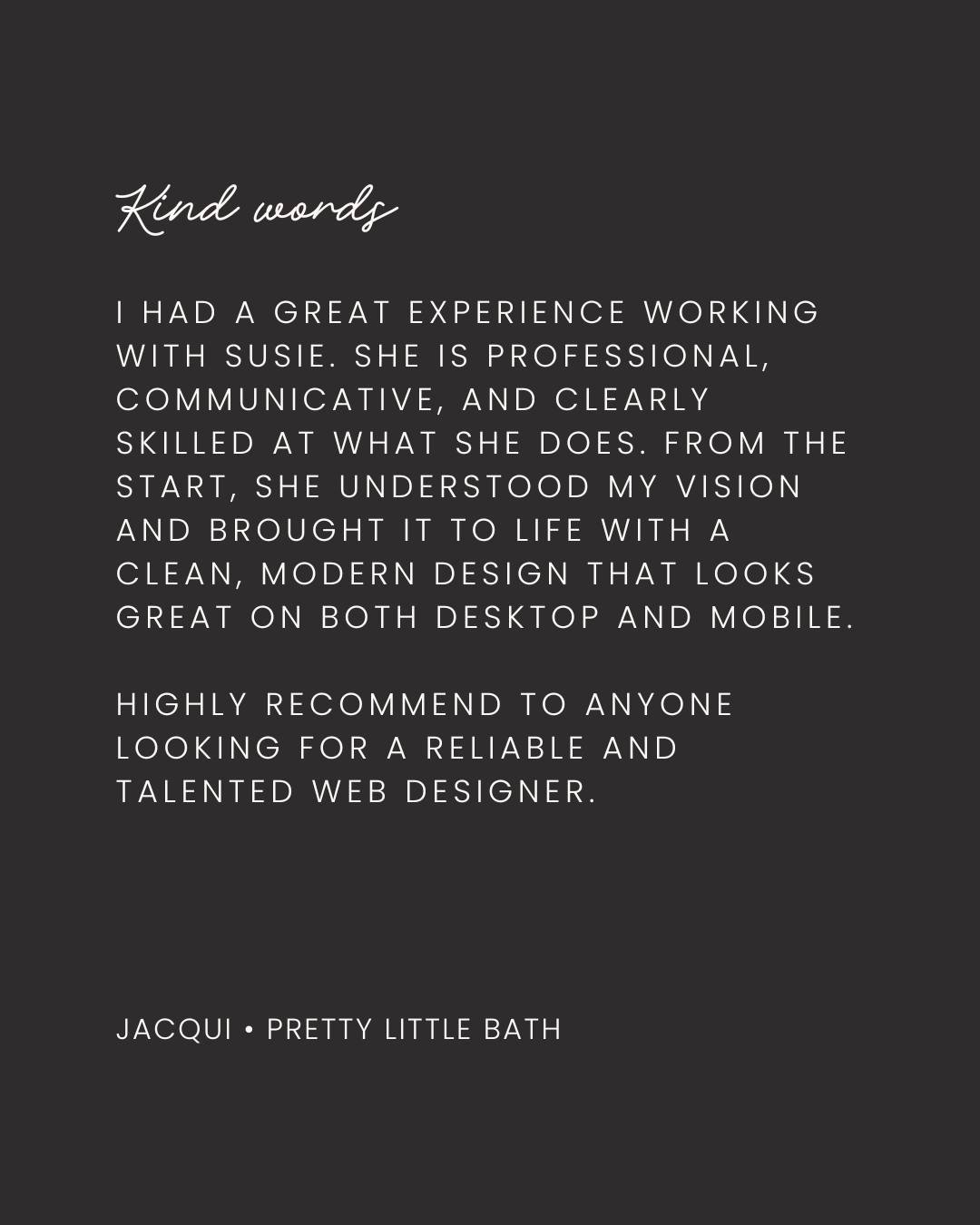 There's nothing that makes a small business owner's heart skip a beat than a lovely review &hearts; Thank you @prettylittlebath 🥰

If you do one thing this week, give a business you've had a lovely experience with a 5* review. It feels as good as re