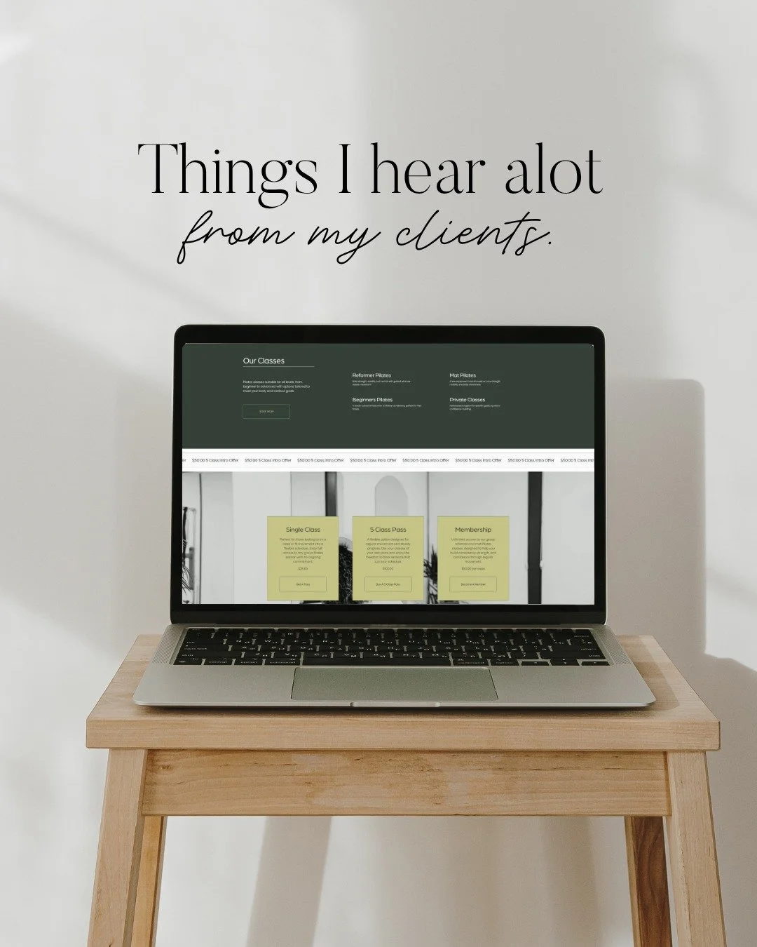 After years of designing websites, there are a few things I hear from small business owners over and over again, and I have a feeling some of these might just sound familiar.

&ldquo;I started building my website myself, but I never actually finished
