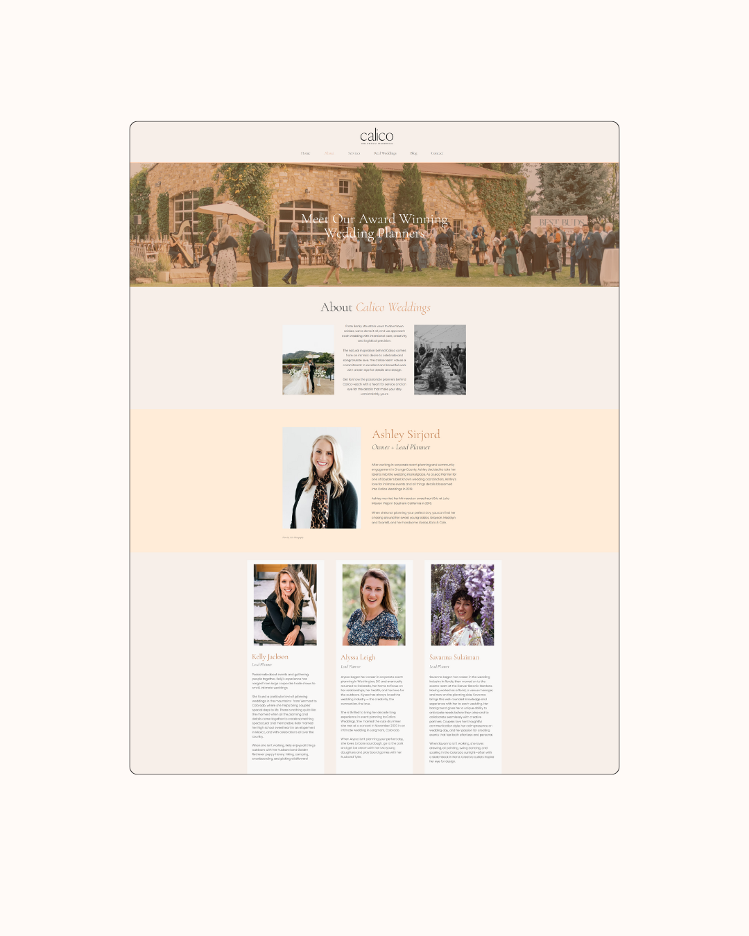 wedding planner website