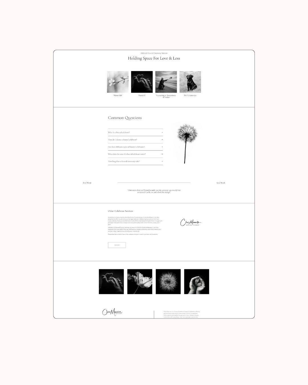 funeral celebrant website