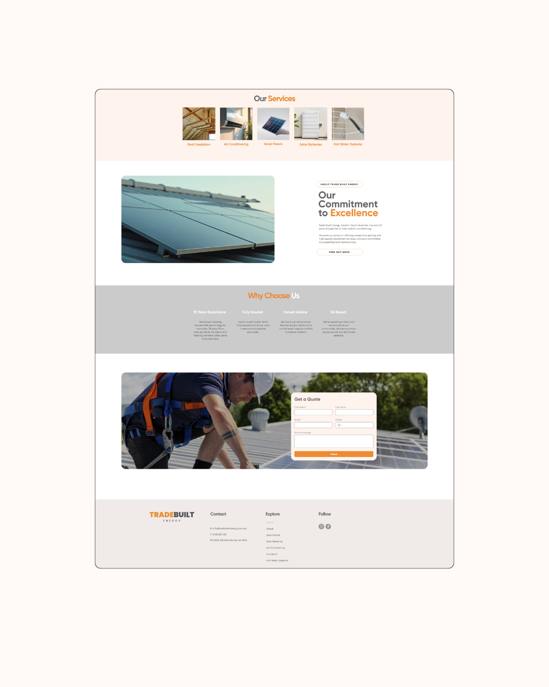 website for tradies