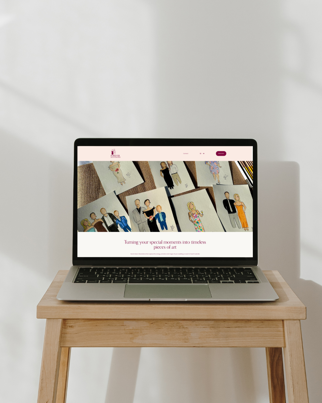 a home screen of a squarespace website