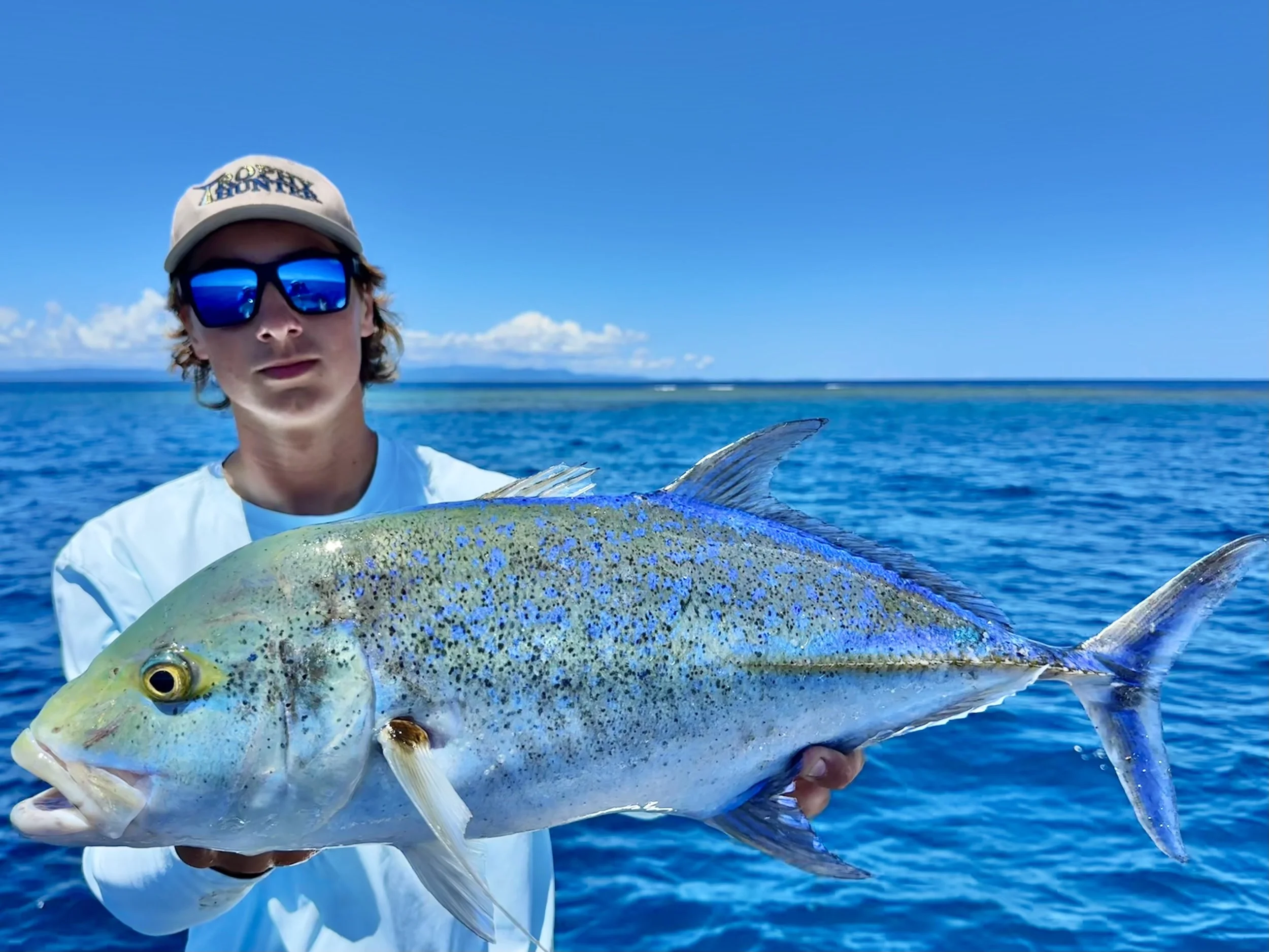 Max with one of many bluefin trevally.