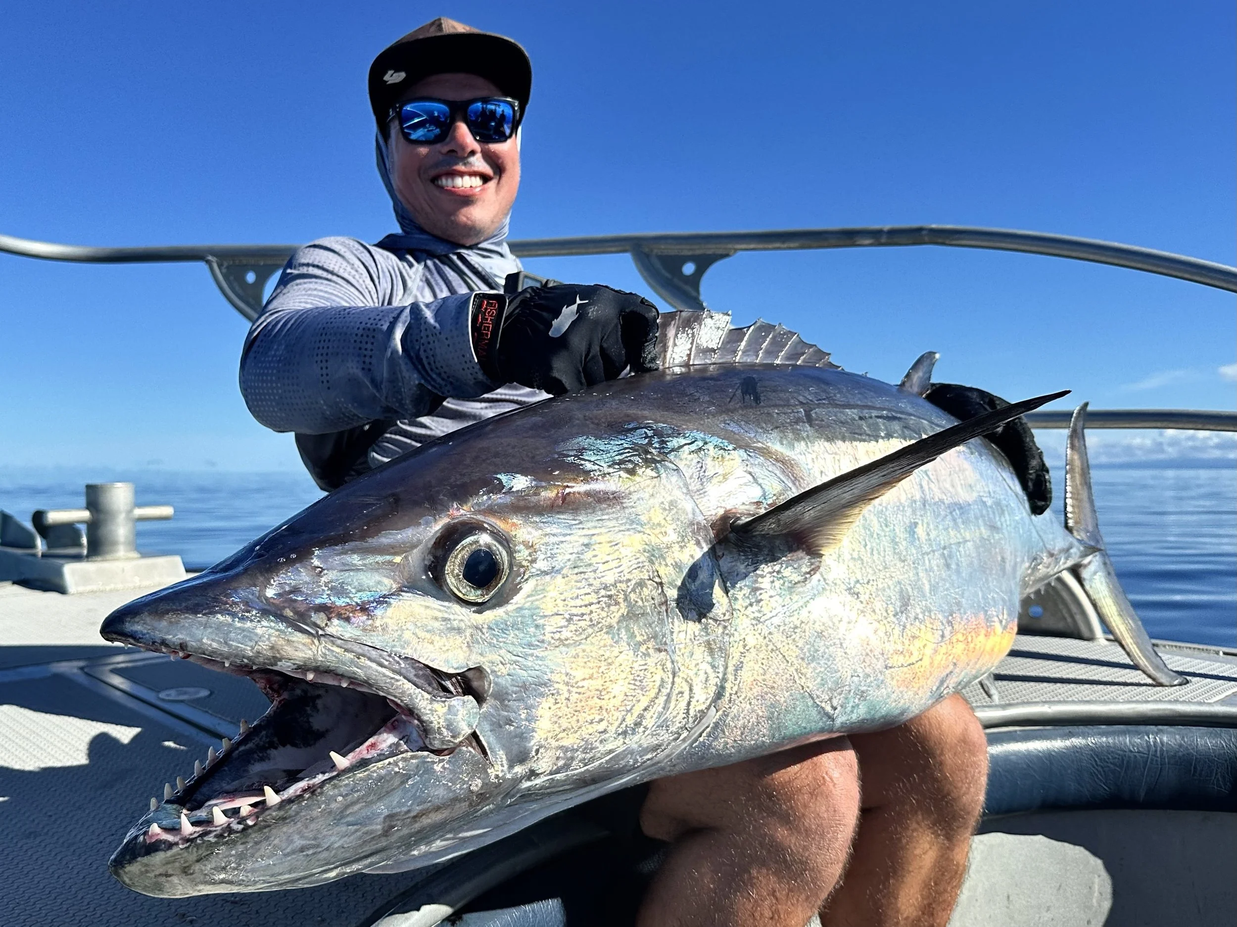 The business end of Regan's 150cm dogtooth.