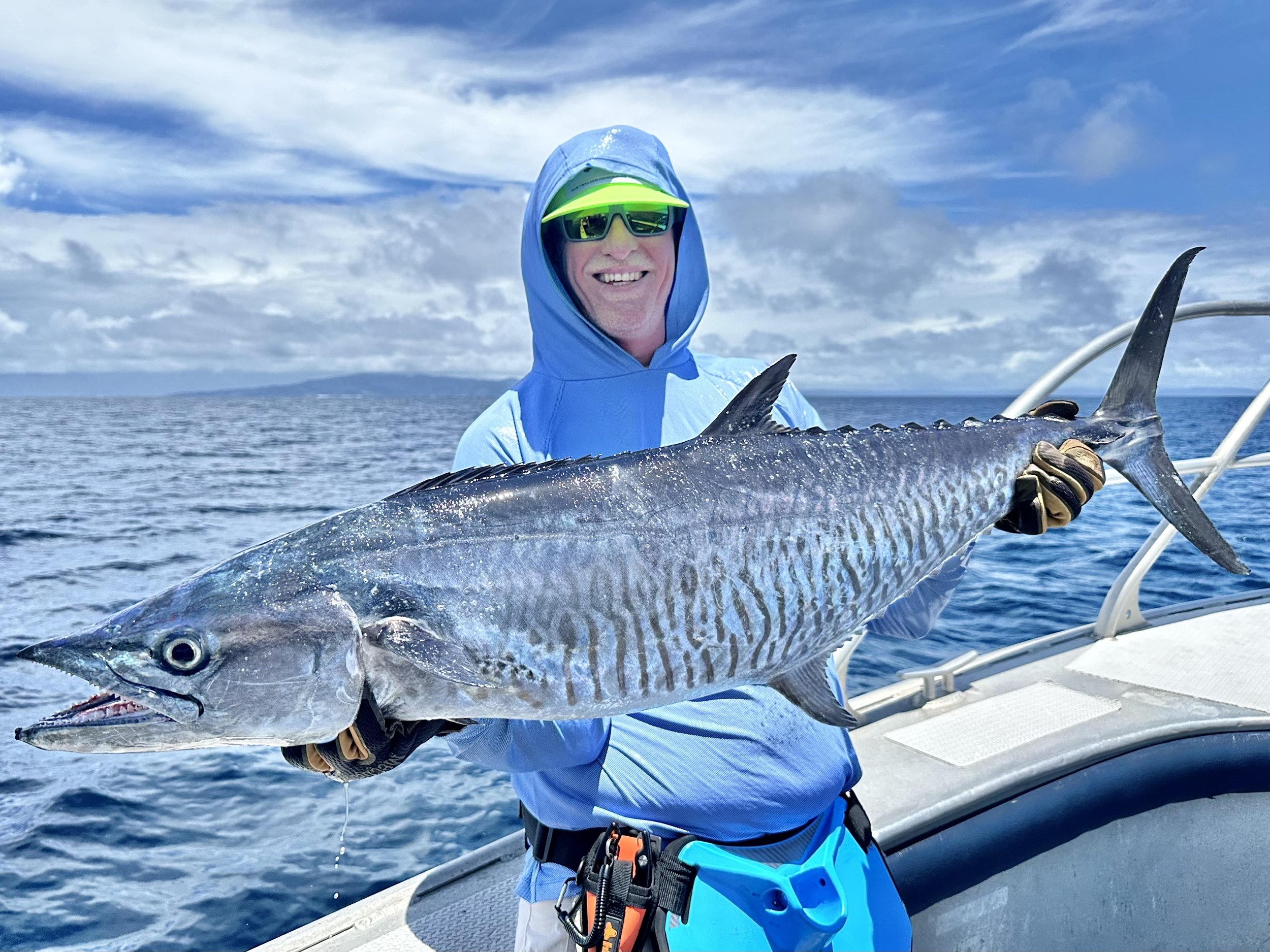 Alex with a Spanish mackerel.