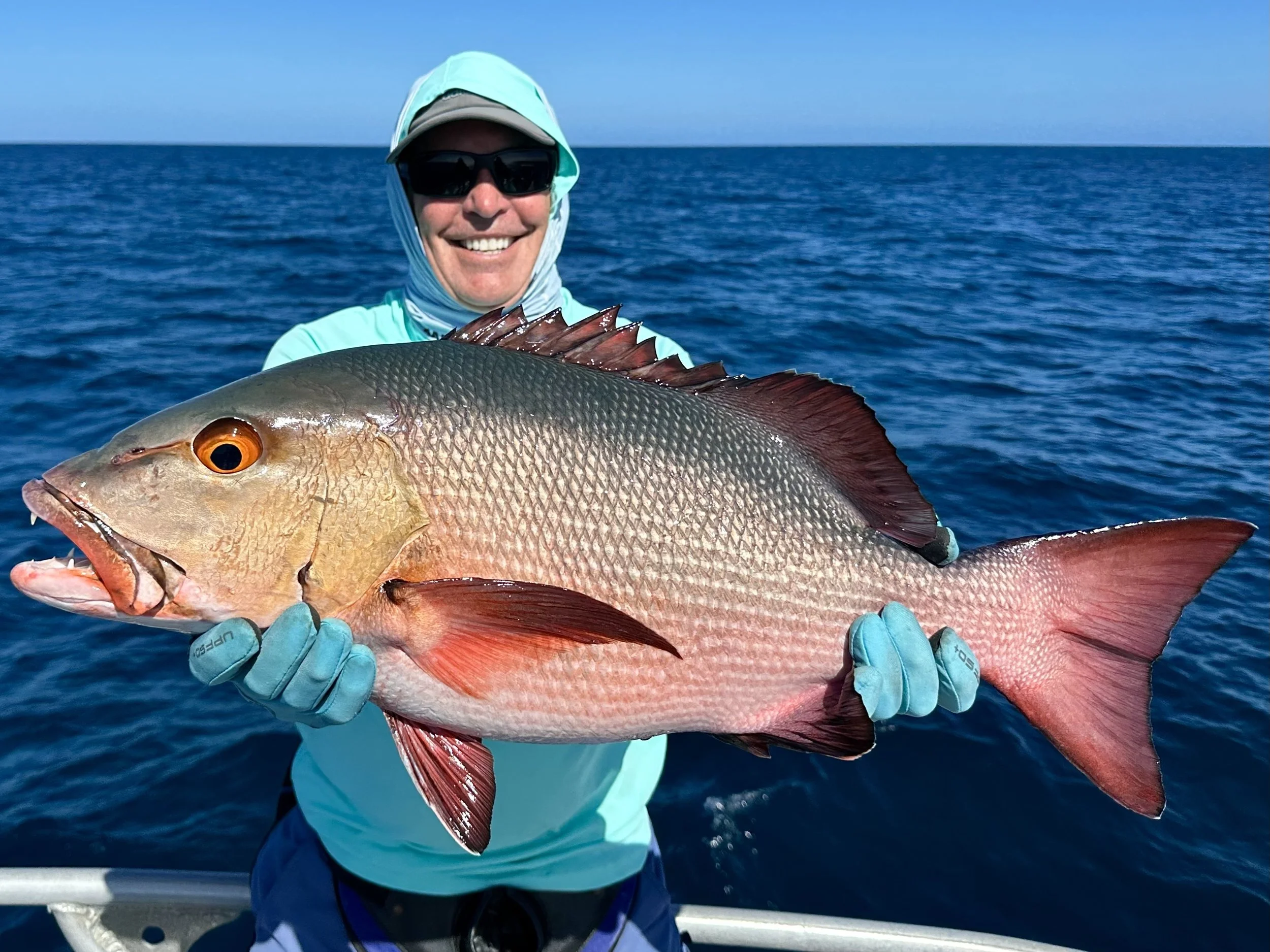 Tom with a tough bohar snapper.