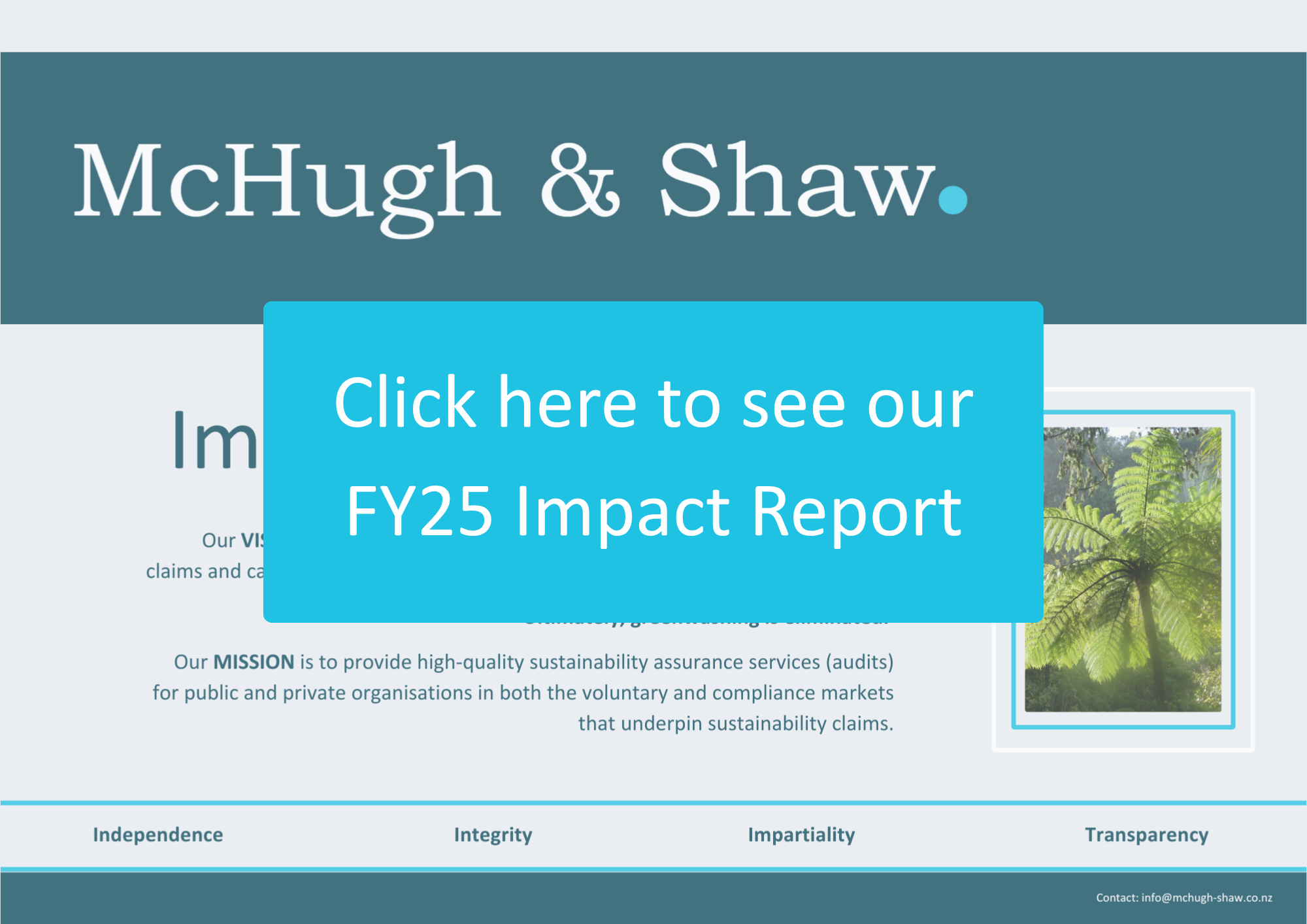 Front page FY 25 Impact Report - Click here to see full report.