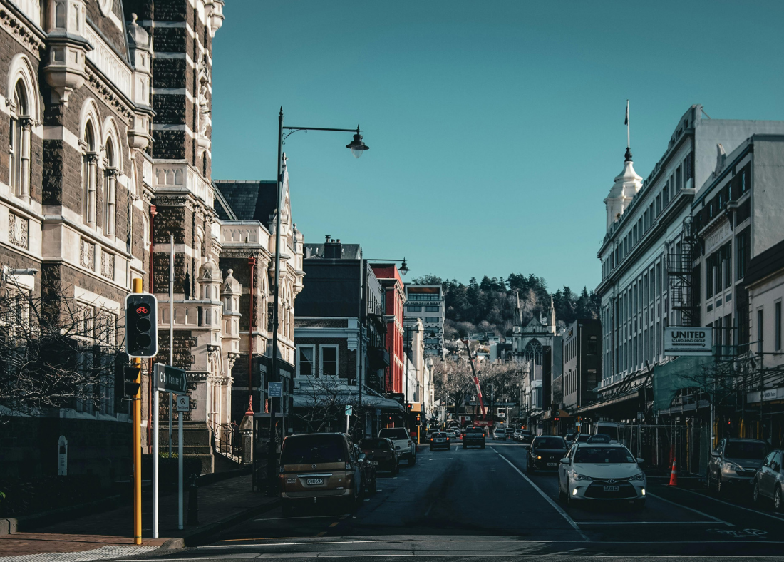 Dunedin, NZ city scape