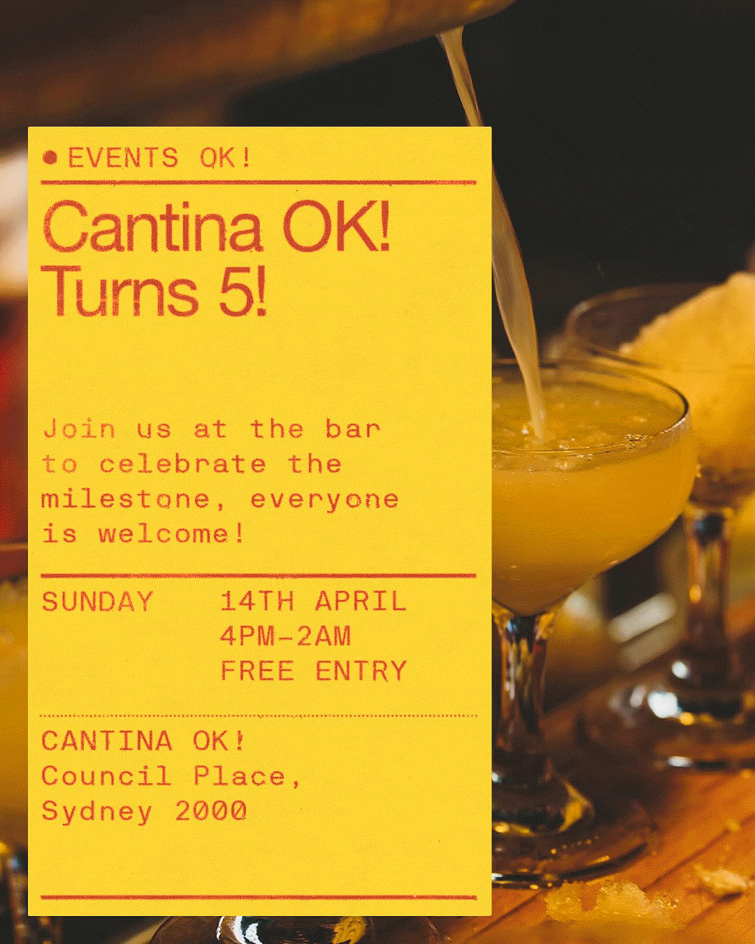 Cantina OK! 5th Birthday