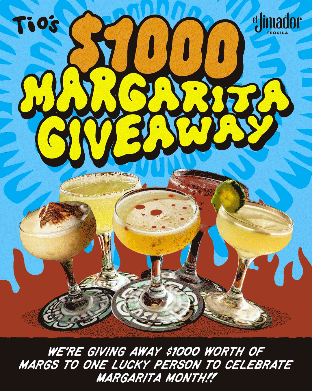 Tio’s $1000 Marg Giveaway