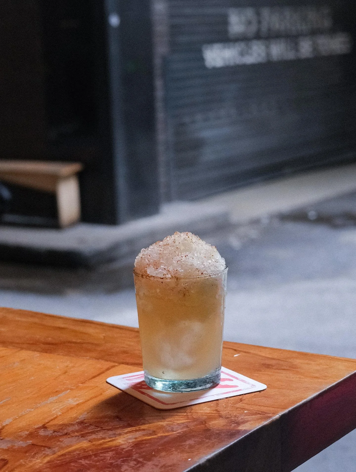 Pomel OK! ❤️

Tequila, Pomelo, Sugarcane, Grapefruit, Lime, Pineapple granita, Larb Spice.

Ancient Citrus, and a popular Filipino flavour pairing, Pomelo and Pineapple! A delicious, textural and sweet weekly special. Only available this week at Cant