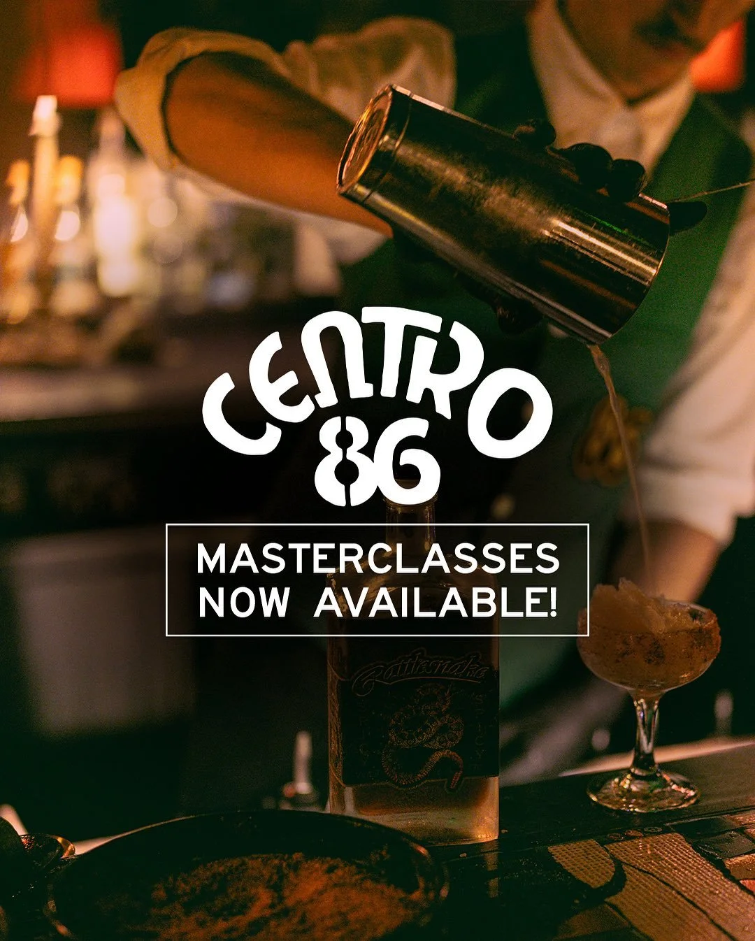Private Group MasterClasses at Centro86! 💚

Looking for your next group activity? Learn the secret to our extraordinary Spicy Margs by booking a hands-on Mastering Spicy Margaritas session or a dedicated Tequila Masterclass.

Learn More and Book via