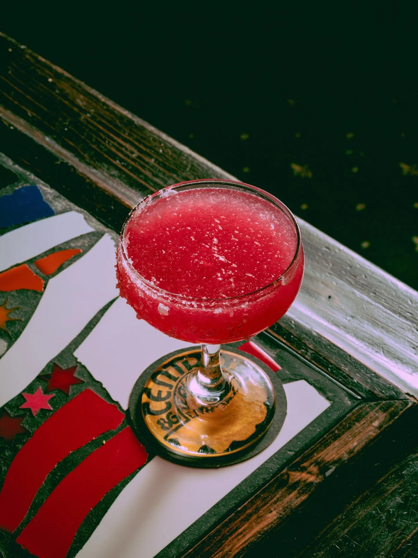 The Rosa Margarita. A menu favourite. 

Tequila, Damiana. Plum, Lime, Raspberry

A perfectly pink margarita. Damiana, a herb used in tea, widely in Mexico and Latin America, works really well with plum and raspberry to create a delicious but zippy ma