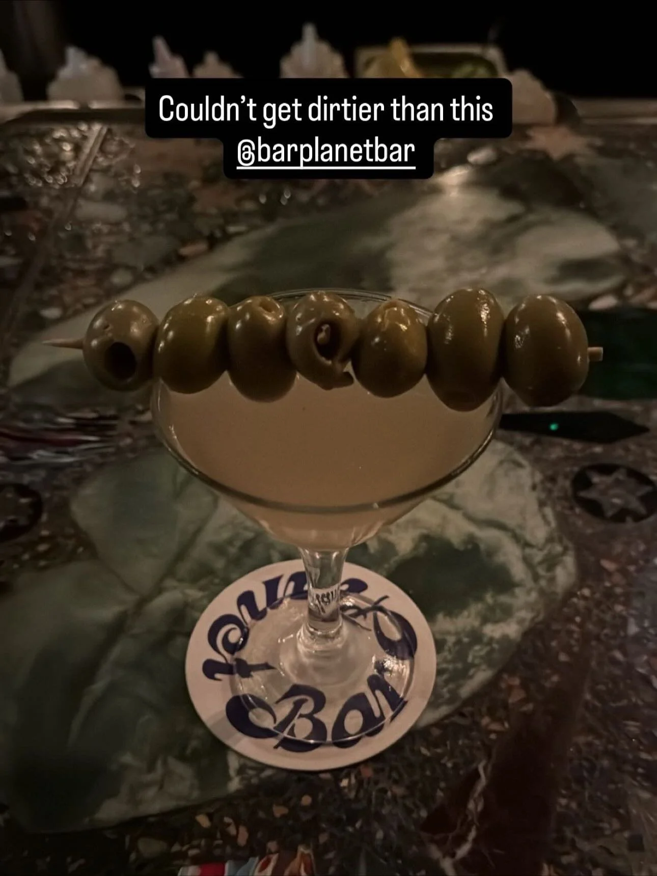 Another weekend of filthy martinis enjoyed, skyscrapers of olives and recovery Bloody Mary&rsquo;s at Bar Planet. 

$12 Martini Mondays today! 🍸 

#BarPlanet