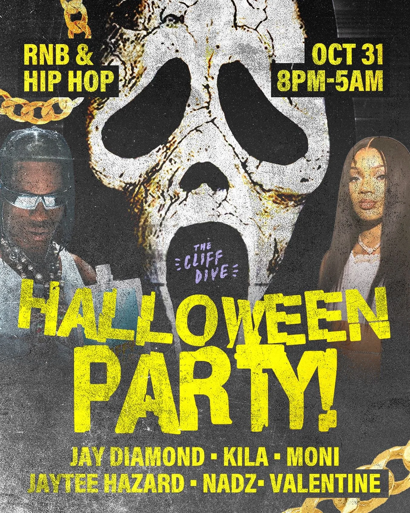 CLIFF HALLOWEEN PARTY LINE UP 😍🫵❤️‍🔥
The spookiest night in Cliff history is nearly here and won’t disappoint. We wanna see your spookiest costumes and you could win a bar tab 😍🫣
See you all there, get your tix before they go 😈 
#T