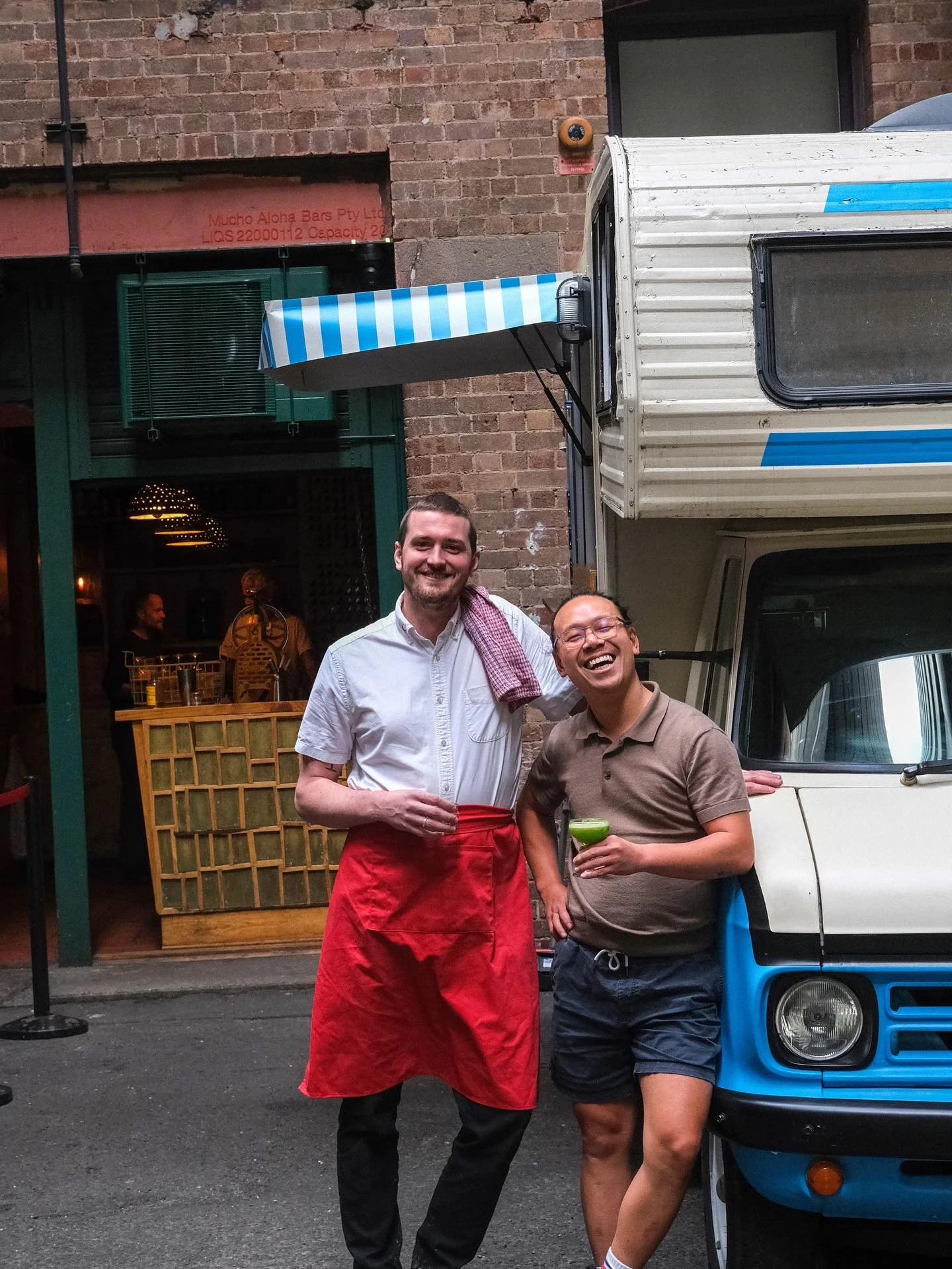 PS40 OK! ❤️

Tequila, Pandan Mezcal, Coconut, Pineapple 

Michael Chiem makes some of Sydney&rsquo;s most inspiring and interesting cocktails. From his bars in the CBD, Enmore and directly from his vintage @psgo_go truck. This week, we&rsquo;ve colla