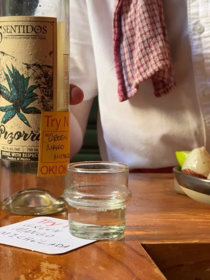 Weekly fruit. Lychee ❤️

Cut and served with lime and spice, paired with mezcal. 

#CantinaOK