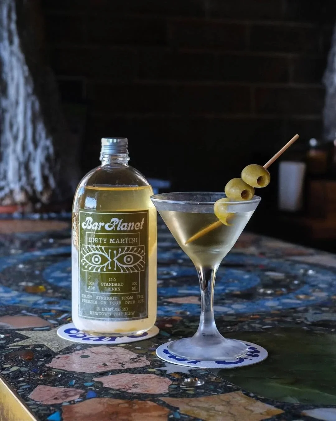 Bar Planet Bottled Dirty Martinis now available