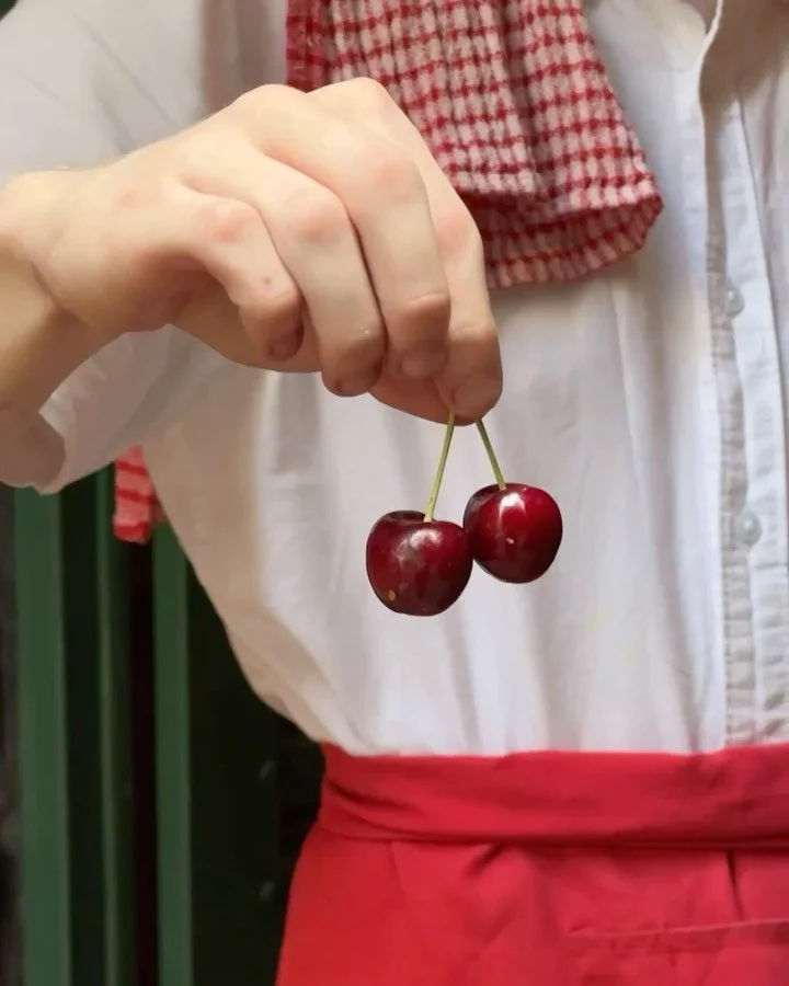 Weekly fruit. Cherries.
Cut and served with lime and spice, paired with mezcal. 

Open 4pm-2am, 7 nights.

#CantinaOK