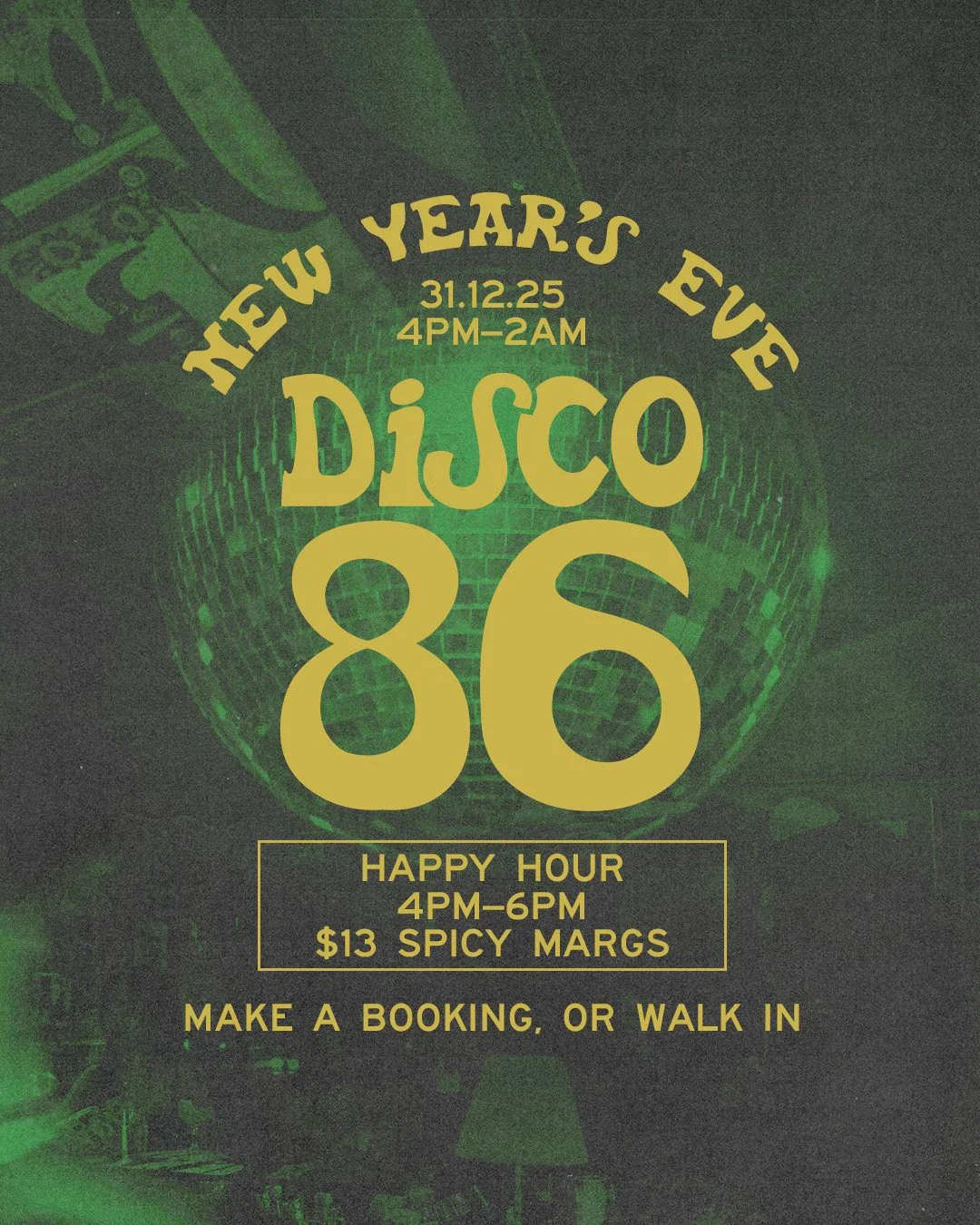 A Disco New Year’s Eve Party at Centro 86!