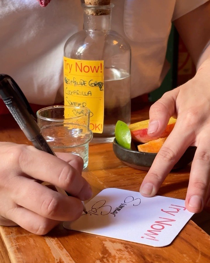 Weekly fruit. Donut Peach.
Cut and served with lime and spice, paired with mezcal. 

#CantinaOK
