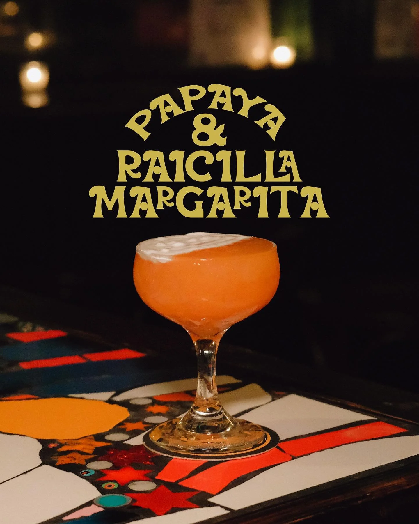 Papaya and Raicilla Monthly Margarita Especial!

Tequila, Raicilla, Papaya, Lime, Coconut.

Raicilla often just has the flavour of fallen tropical fruit, sweetness and complexity. Papaya is polarising but most people fall in love with it once you squ