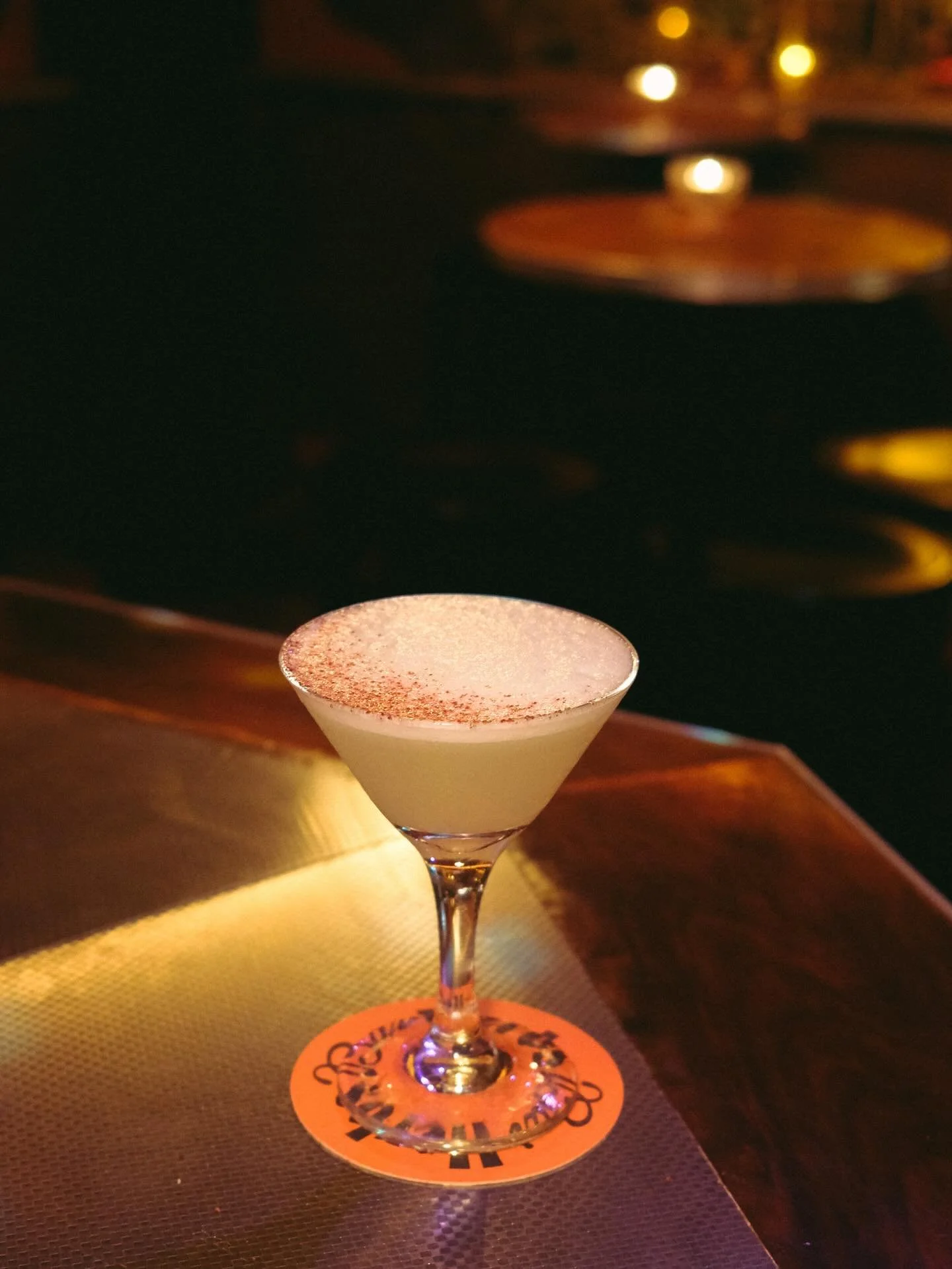Lychee Martini. New Monthly Special! 

Vodka, Elderflower, Cocchi, Lemon, Lychee. 

Lychee has a real floral note to it. This pairs amazingly well with Elderflower and the hint of bitterness from the Cocchi ties in really nicely. Topped with Sumac du