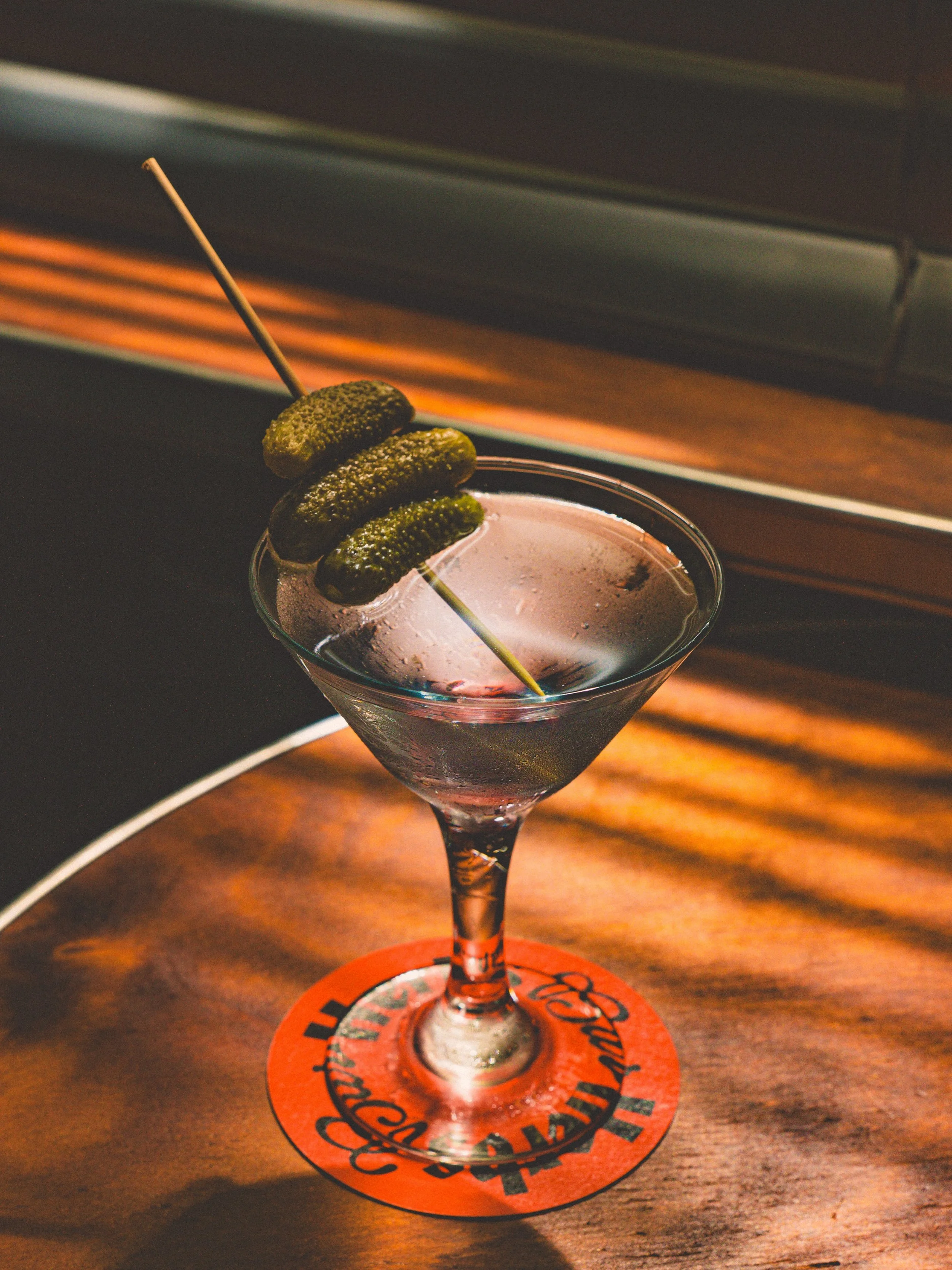 New York Martini. One for our pickle lovers 🍸

Vodka, Vermouth, Dill, Pickle.

See you this week at Herbs! 
213 Clarence St, Sydney.

#BarHerbs
