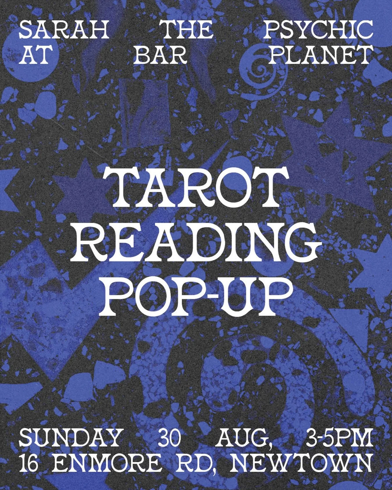 Tarot Reading Pop-Up with @sarahthepsychic at Bar Planet! 

Look to the cards next Sunday 30th of August for a little divine guidance by the-one-and-only @sarahthepsychic. Sunday 30th August, 3&ndash;5pm, the one and only @sarahthepsychic is popping 