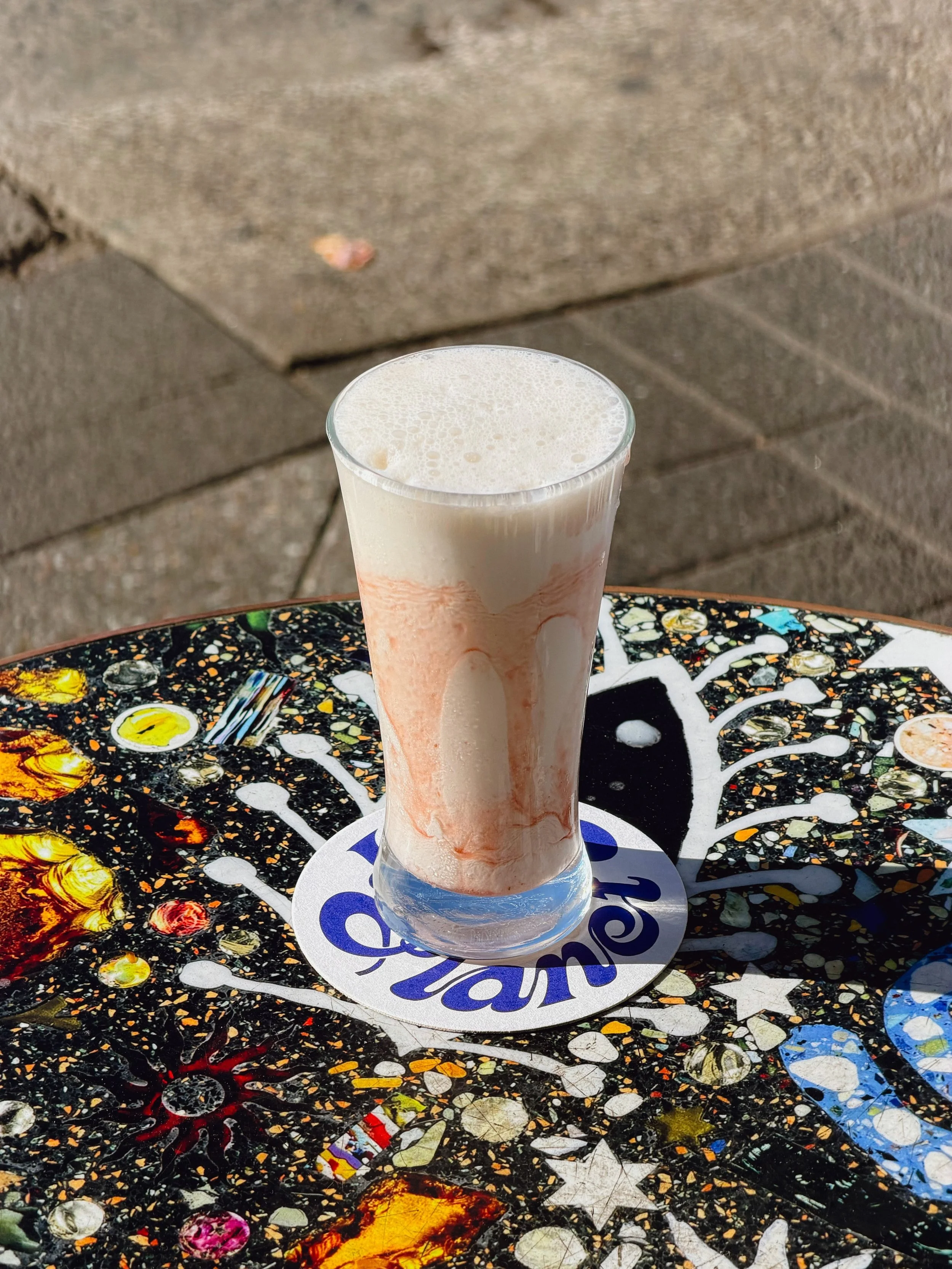 Coconut &amp; Jam Scorpino! 🥥 A literal milkshake. 

Coconut and Jam Sorbet, Gin, Prosecco, Jam Drizzle

Tastes like raiding the biscuit tin in your nan&rsquo;s house, feels like you&rsquo;re sipping on a milkshake. It&rsquo;s Creamy, light and fluf