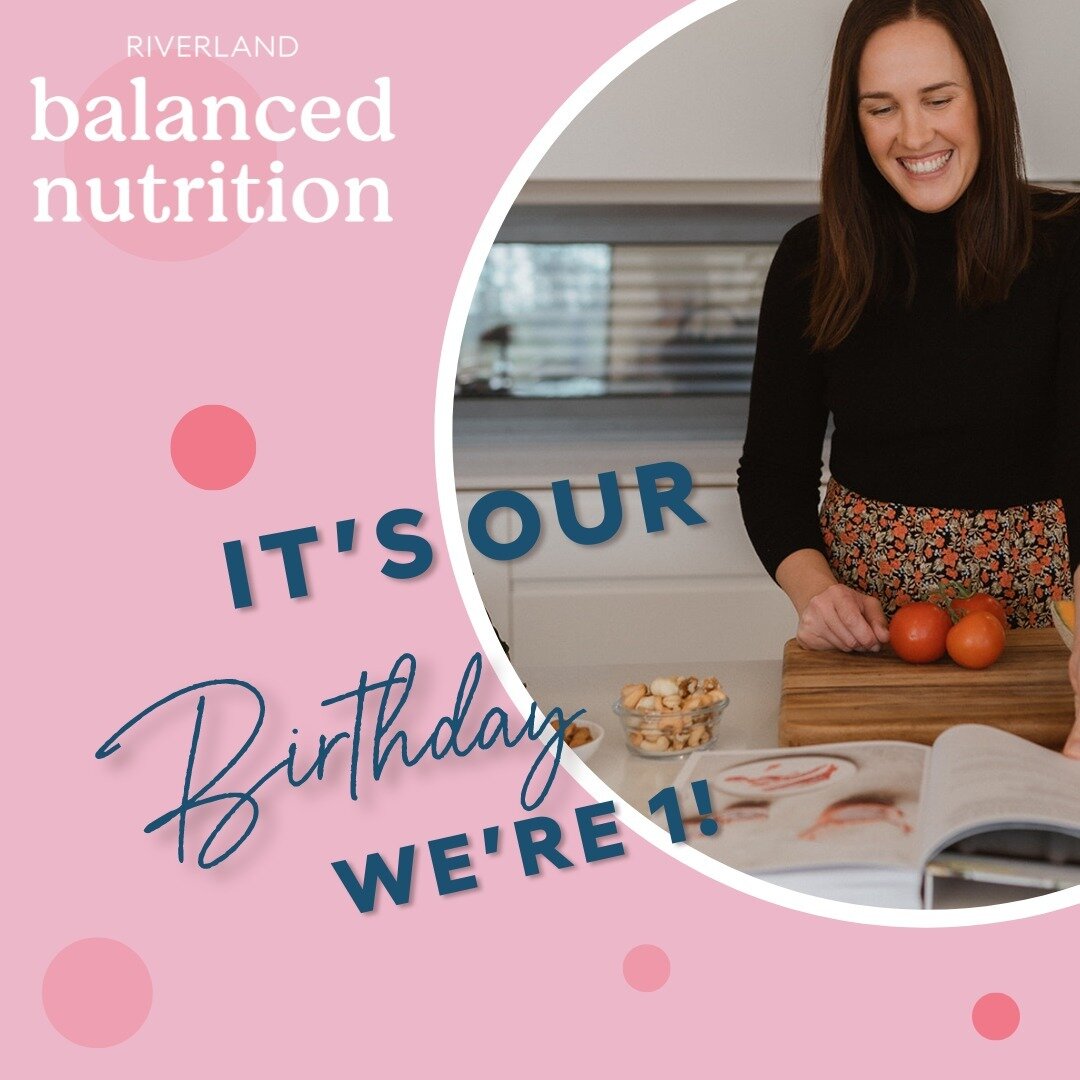 This week marks 1 year in business at Riverland Balanced Nutrition. I&rsquo;m so proud of what I&rsquo;ve achieved in bringing this service to our local community, and I&rsquo;m so thankful to everybody who&rsquo;s helped me along the way. 

Whilst w