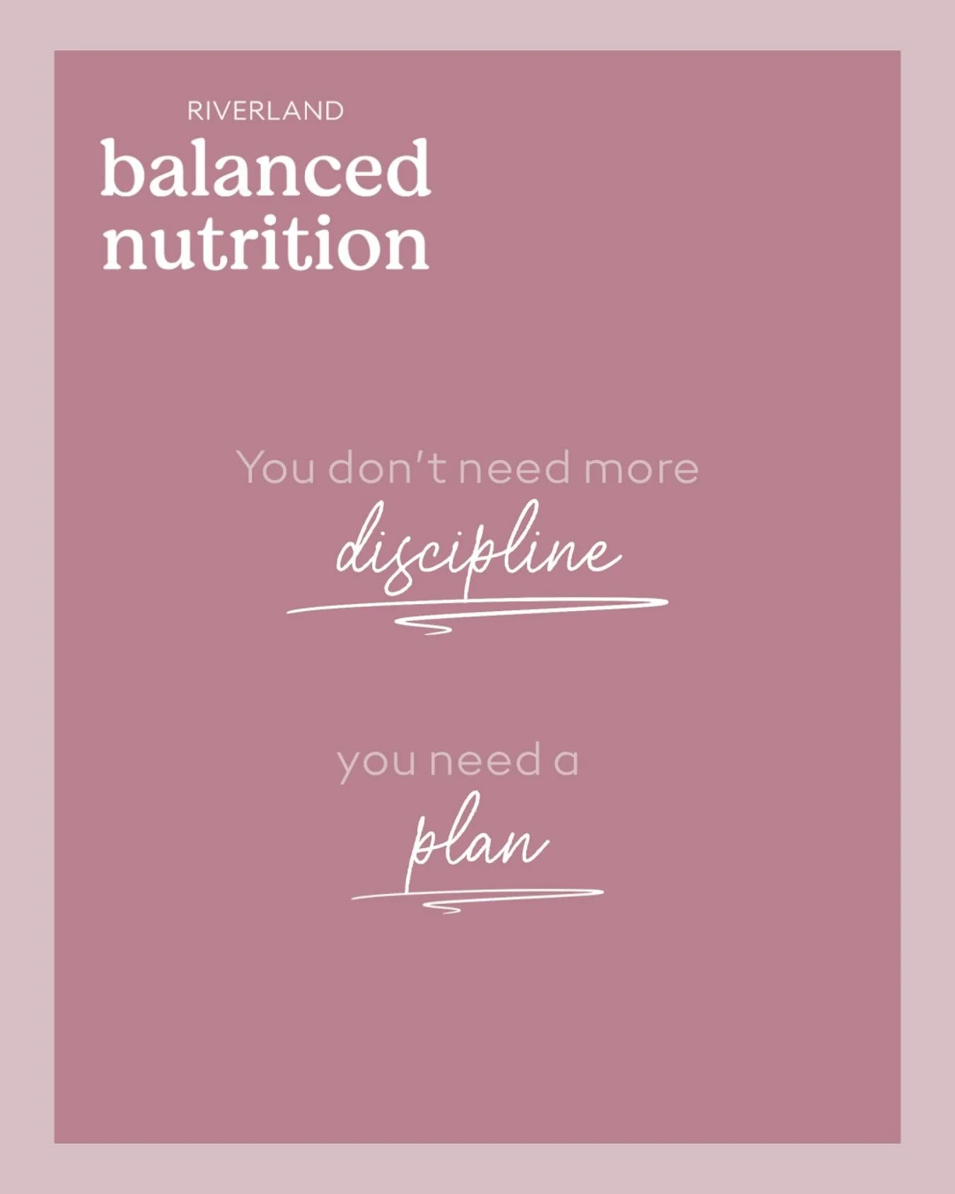 ✨ NEWSFLASH ✨

So often we tell ourselves &ldquo;I just need more willpower.&rdquo;
But the truth is&hellip; discipline will only get you so far.
What you really need is a clear plan.

Here&rsquo;s the difference:

👎 Winging it
&bull;	Skips breakfas