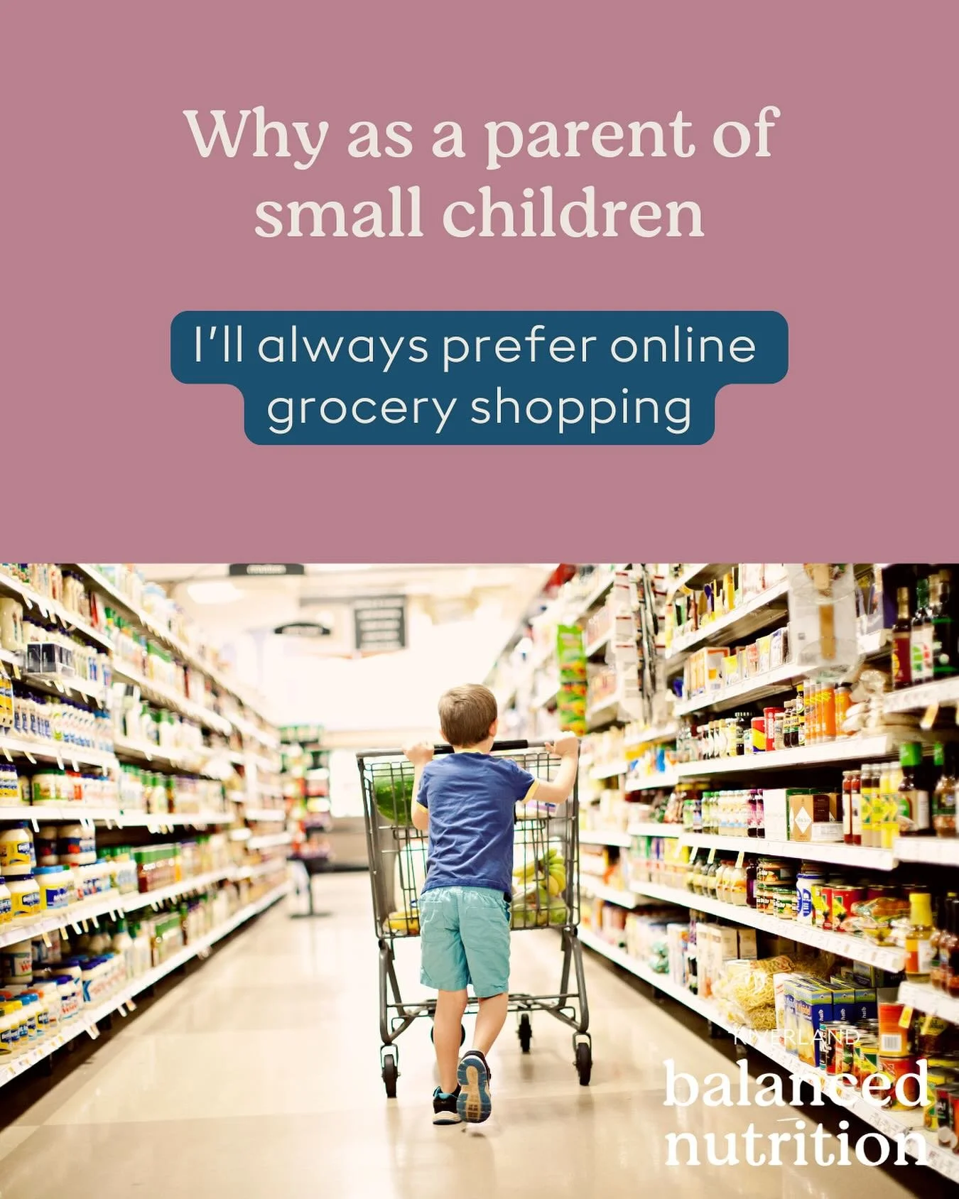 As a busy working mum, I will always prefer to do my grocery shopping online rather than in-store.

Here&rsquo;s why 👇
&bull;	I can meal plan at home while checking my pantry, fridge, and freezer so I know exactly what I need. No more guessing or do
